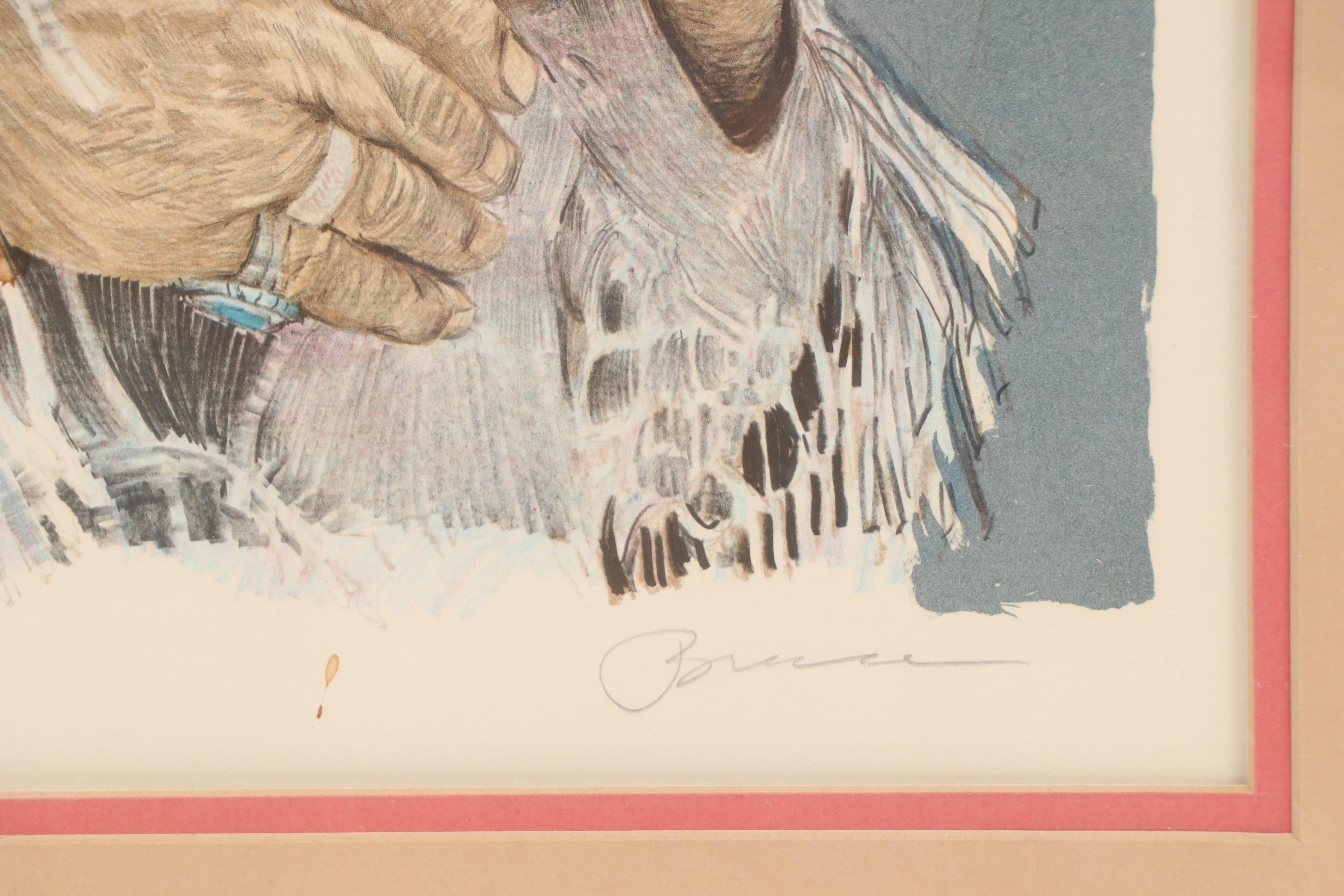 John A. Bruce Color Lithograph "Earth Mother II," 1998