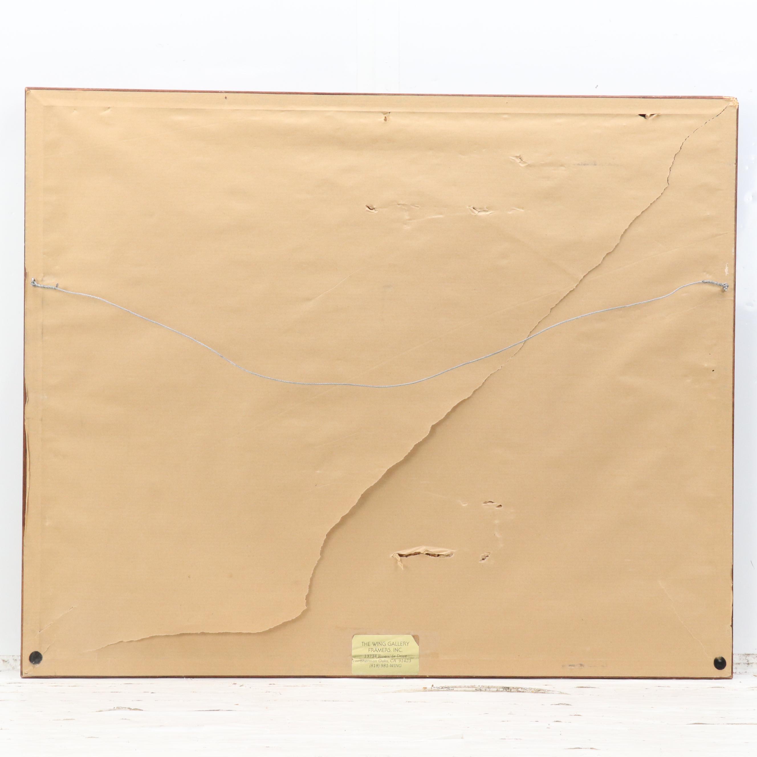 Angie Equine Portrait Chalk Pastel Drawing, 1989