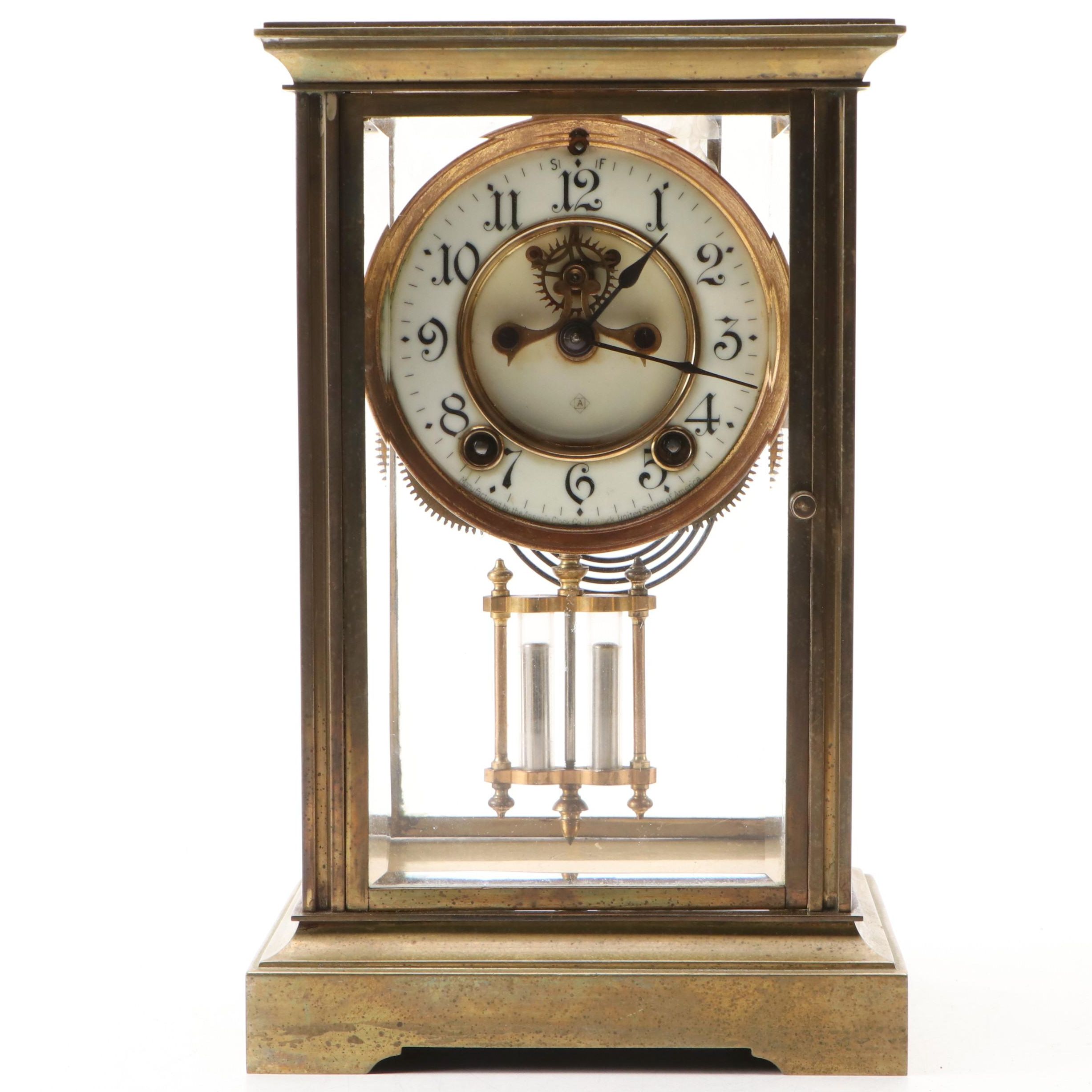 Ansonia Crystal Regulator Clock, 1920
