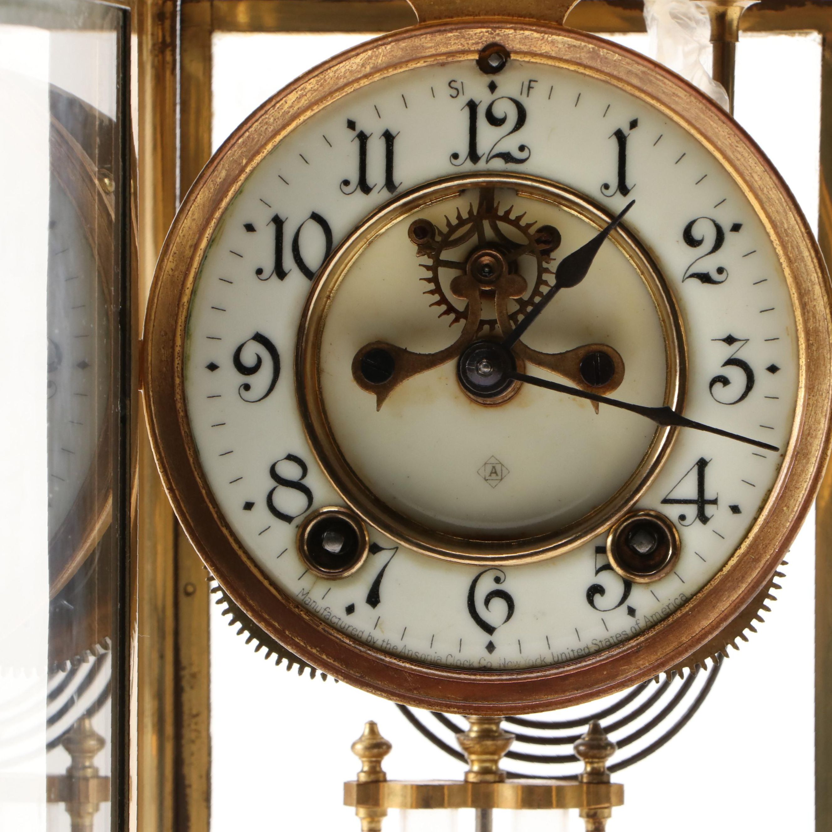 Ansonia Crystal Regulator Clock, 1920