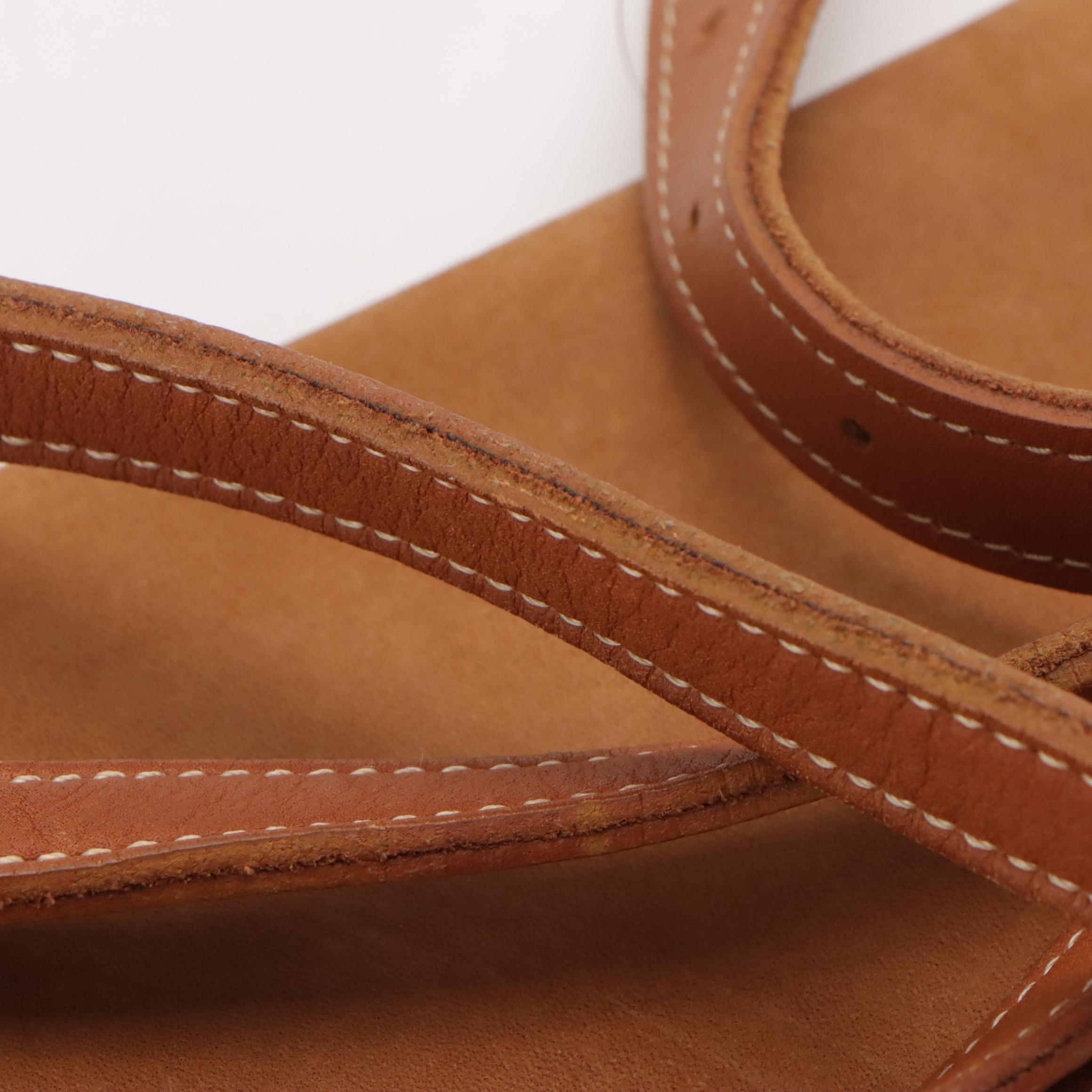 Burberrys Vintage Saddle Flap Crossbody in Caramel Brown Nubuck and Leather