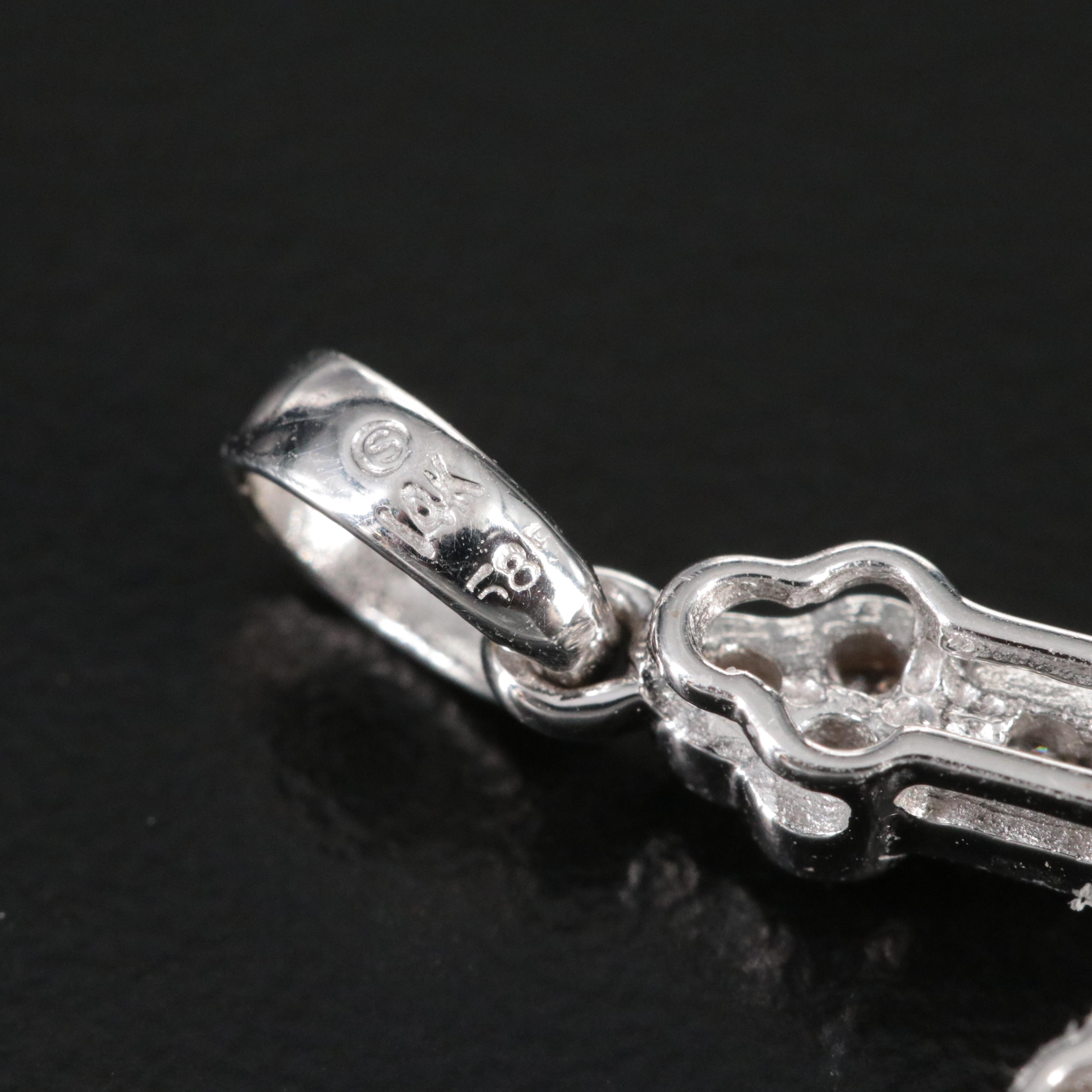 14K 0.36 CTW Diamond Cross Pendant