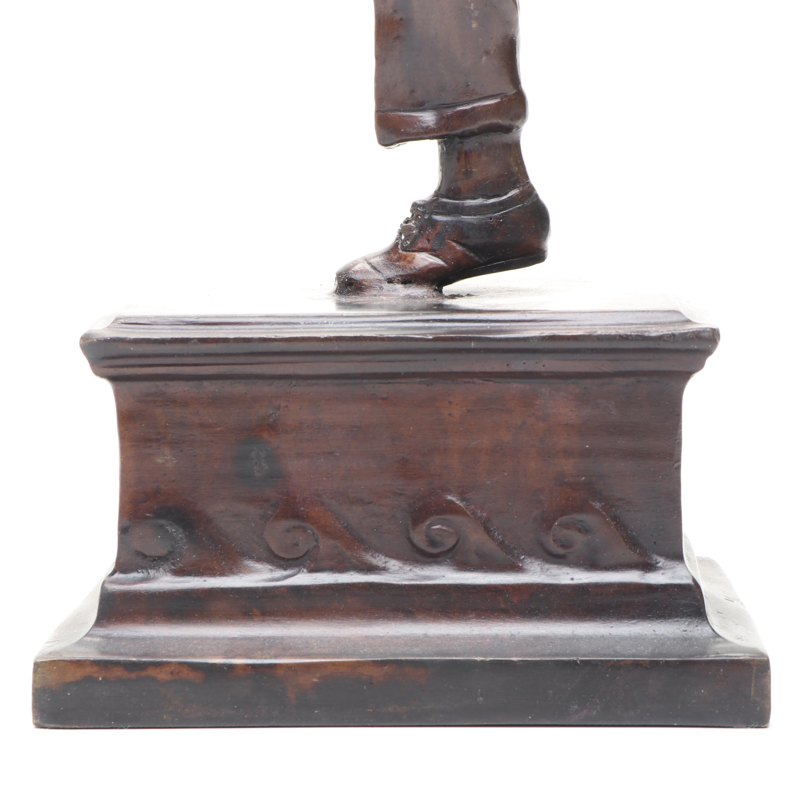 Maitland-Smith Bronze Tennis Player Statue, Late 20th Century