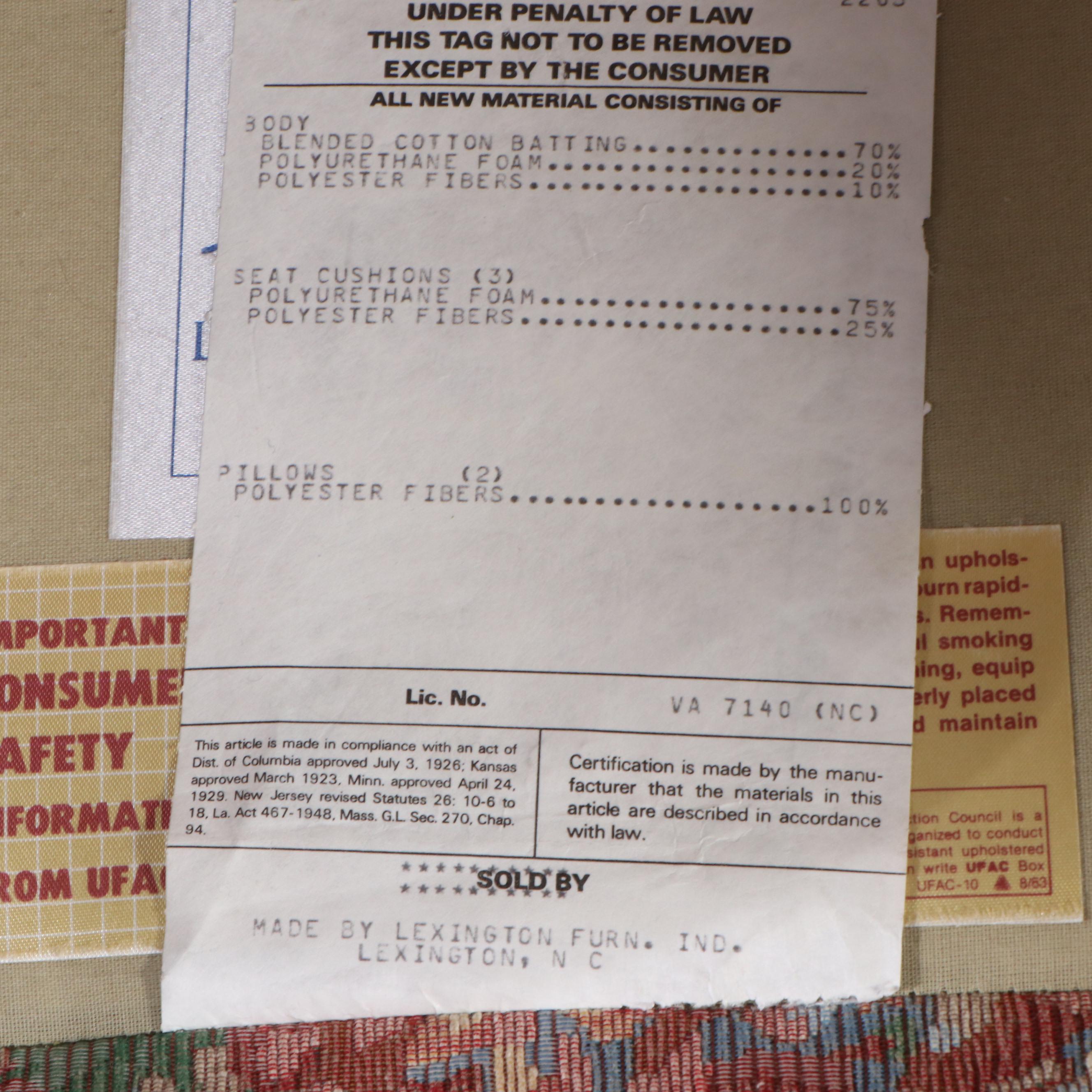 Lexington Floral Upholstered Sofa