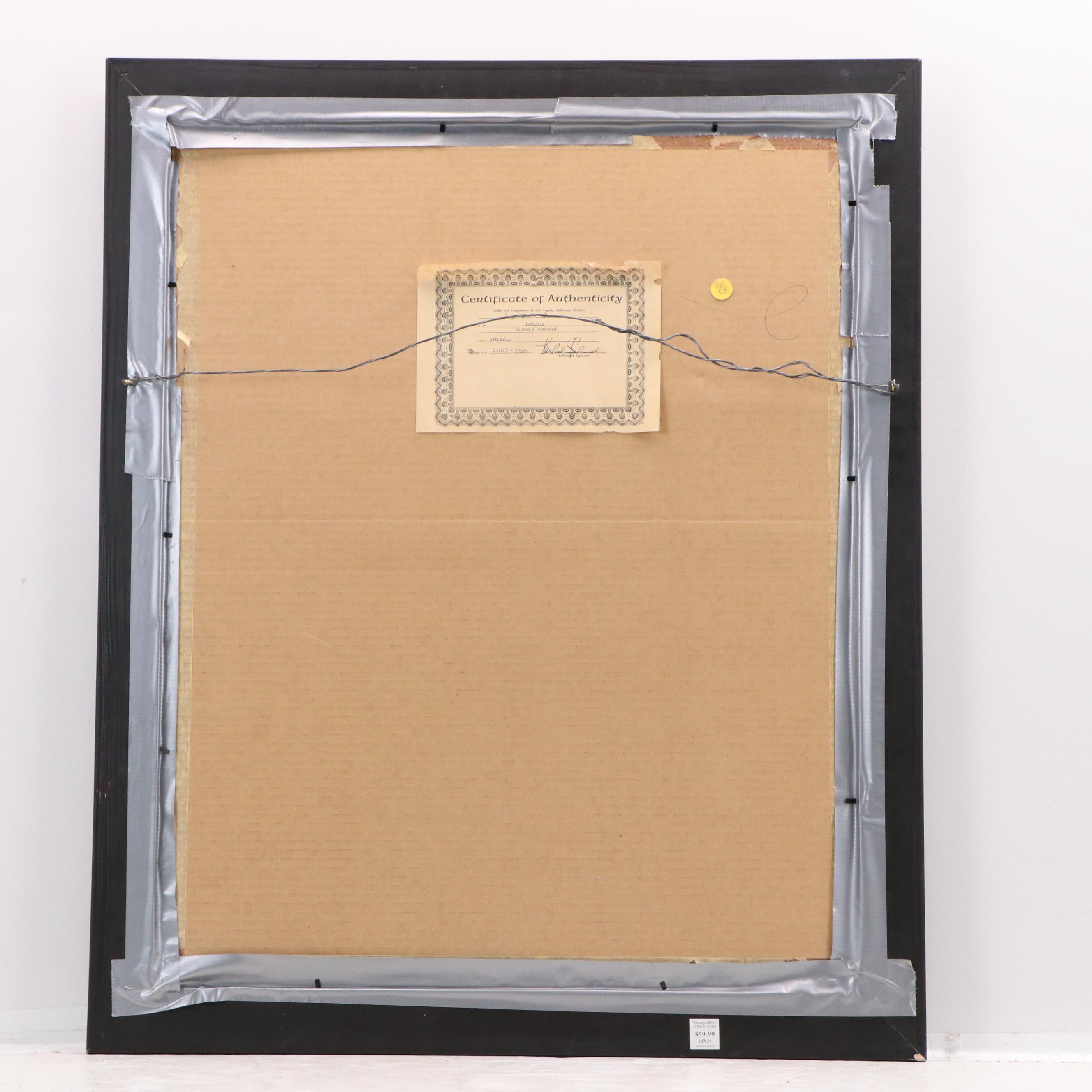 Misha Moracha Intaglio Print "Impossible Dream"