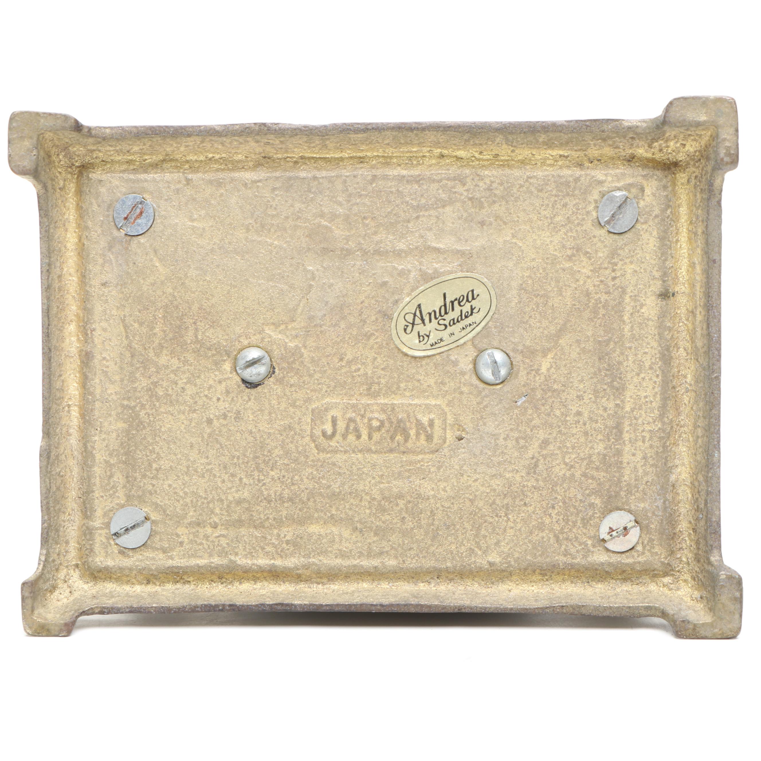 Andrea by Sadek Architectural Brass Letter Holder, 20th Century
