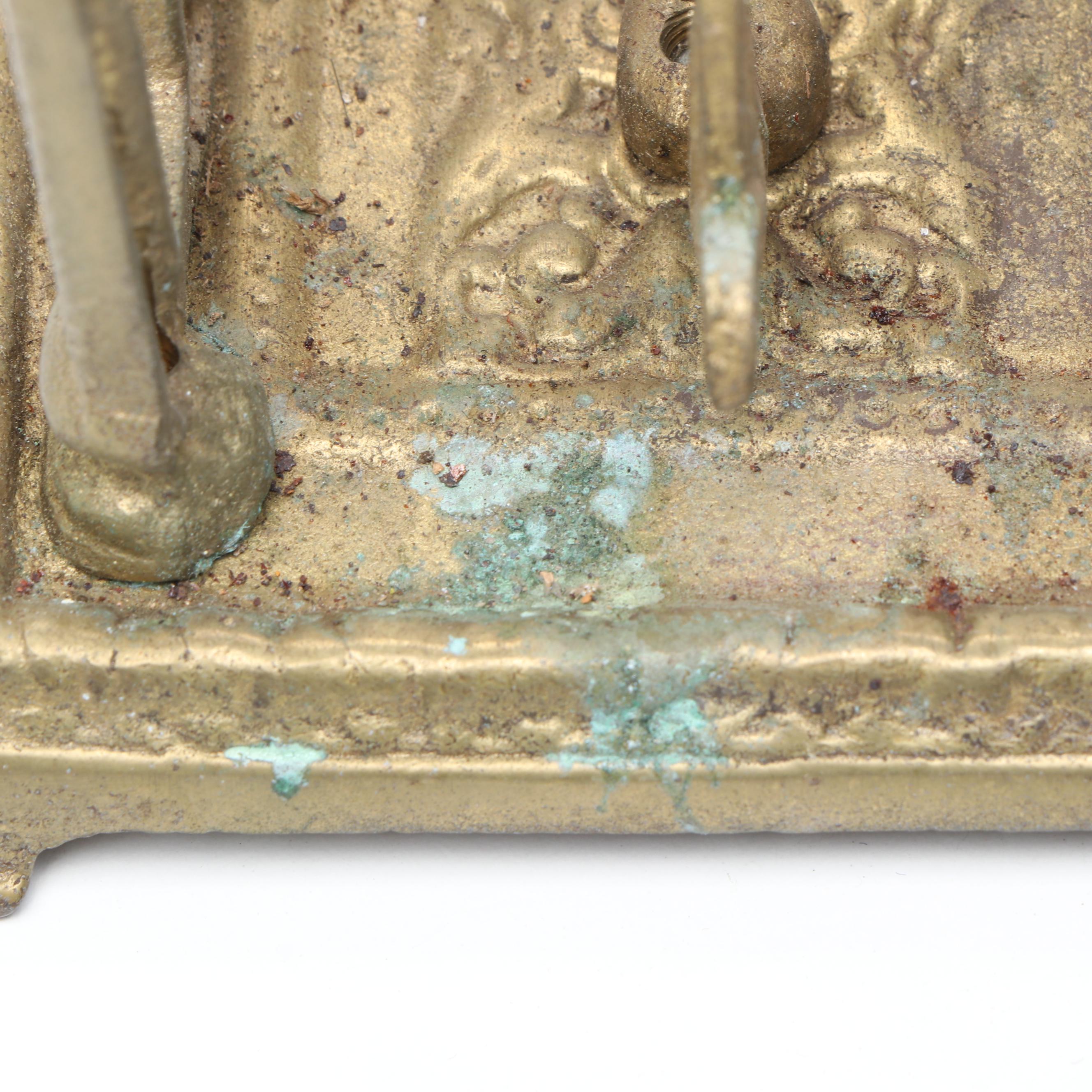 Andrea by Sadek Architectural Brass Letter Holder, 20th Century