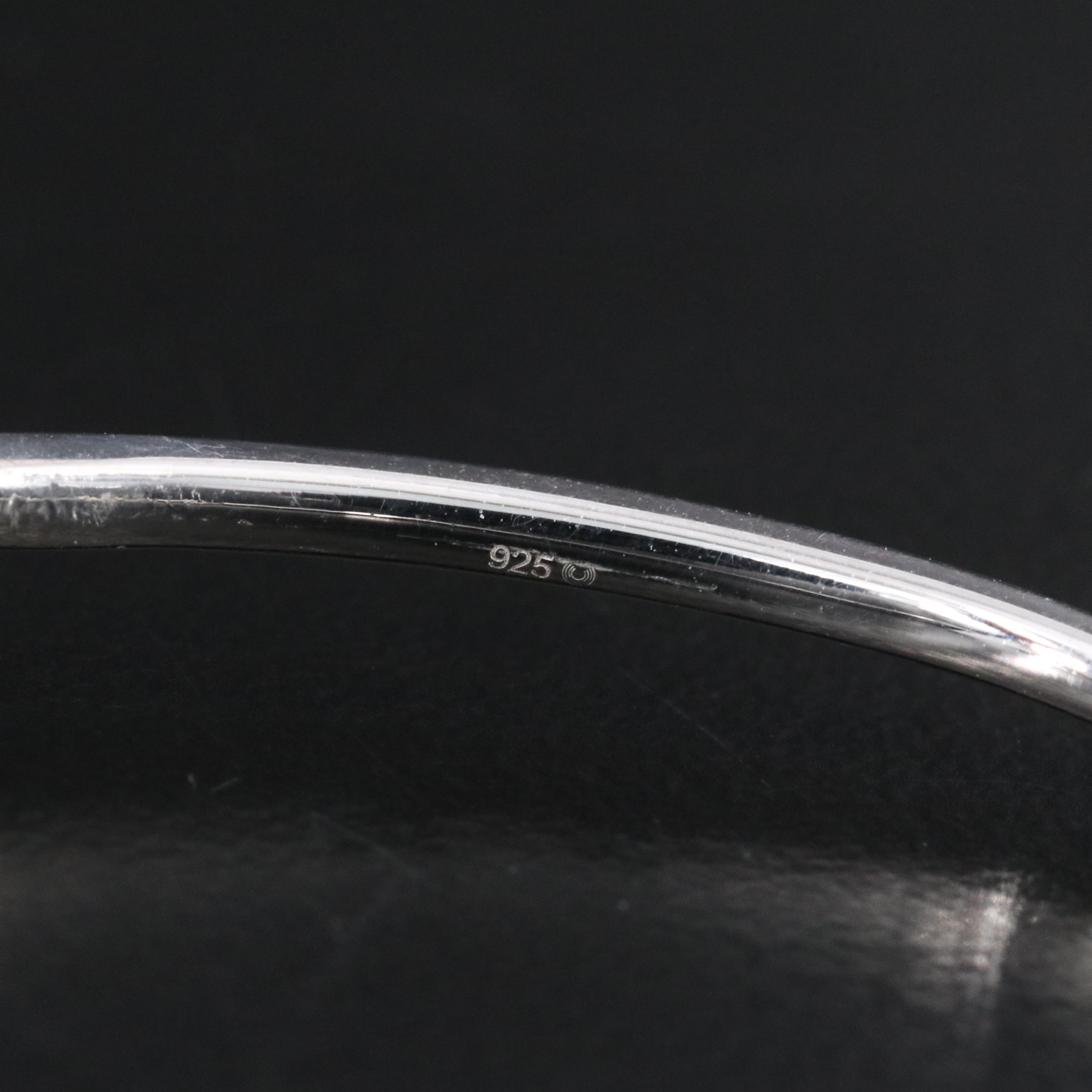 Sterling and Diamond Bracelet with Stylized Heart