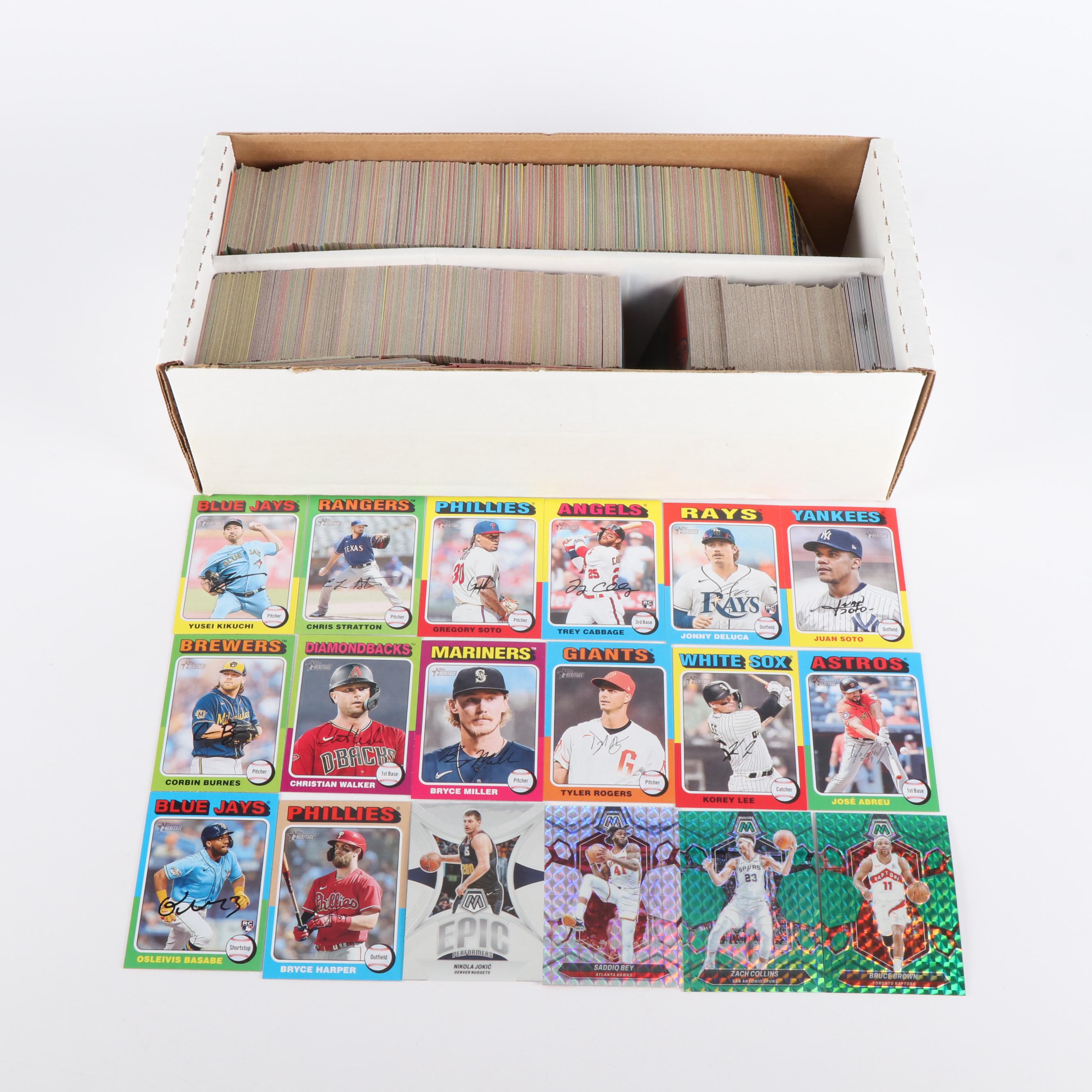 Box of 2024 Topps Heritage Baseball Cards