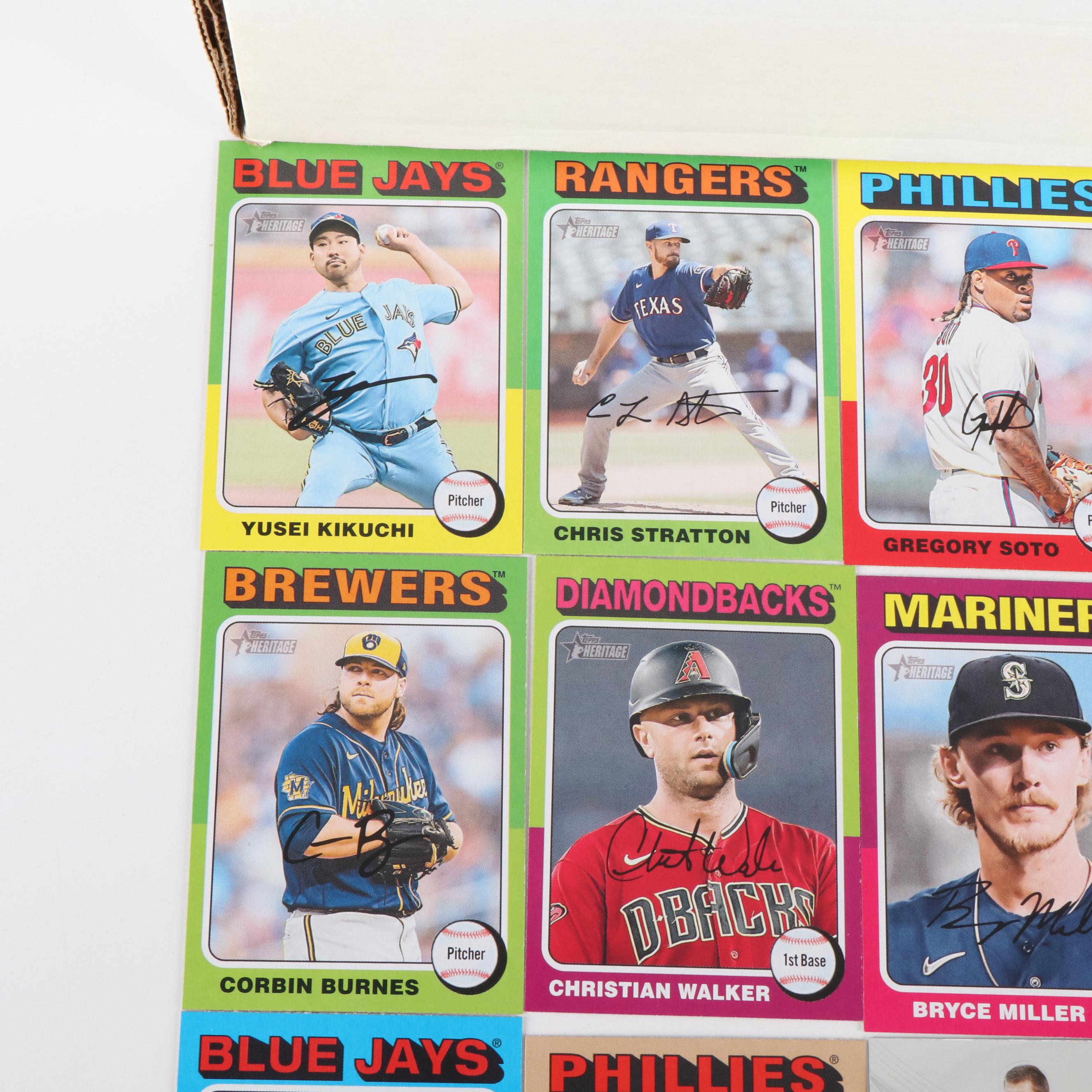 Box of 2024 Topps Heritage Baseball Cards