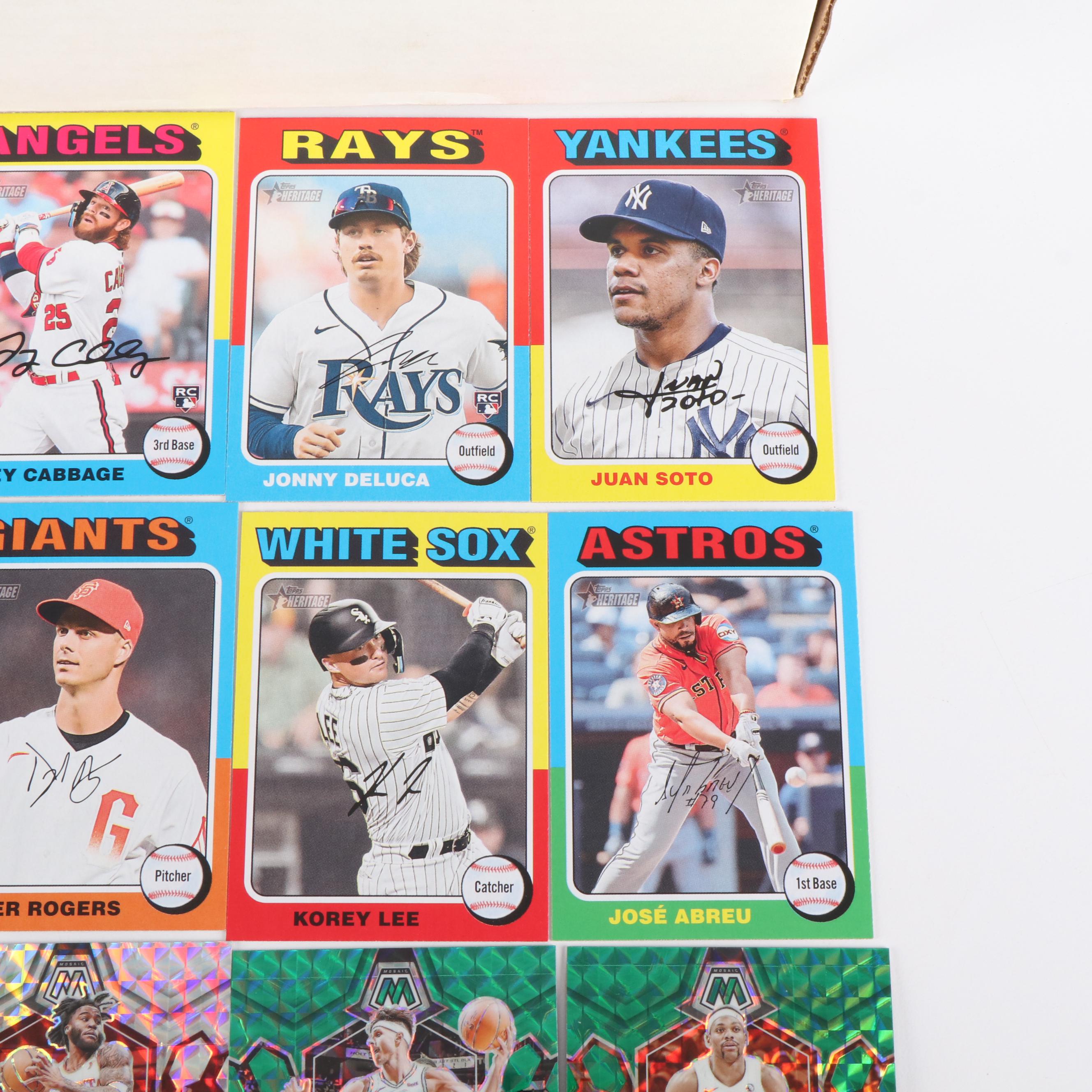 Box of 2024 Topps Heritage Baseball Cards