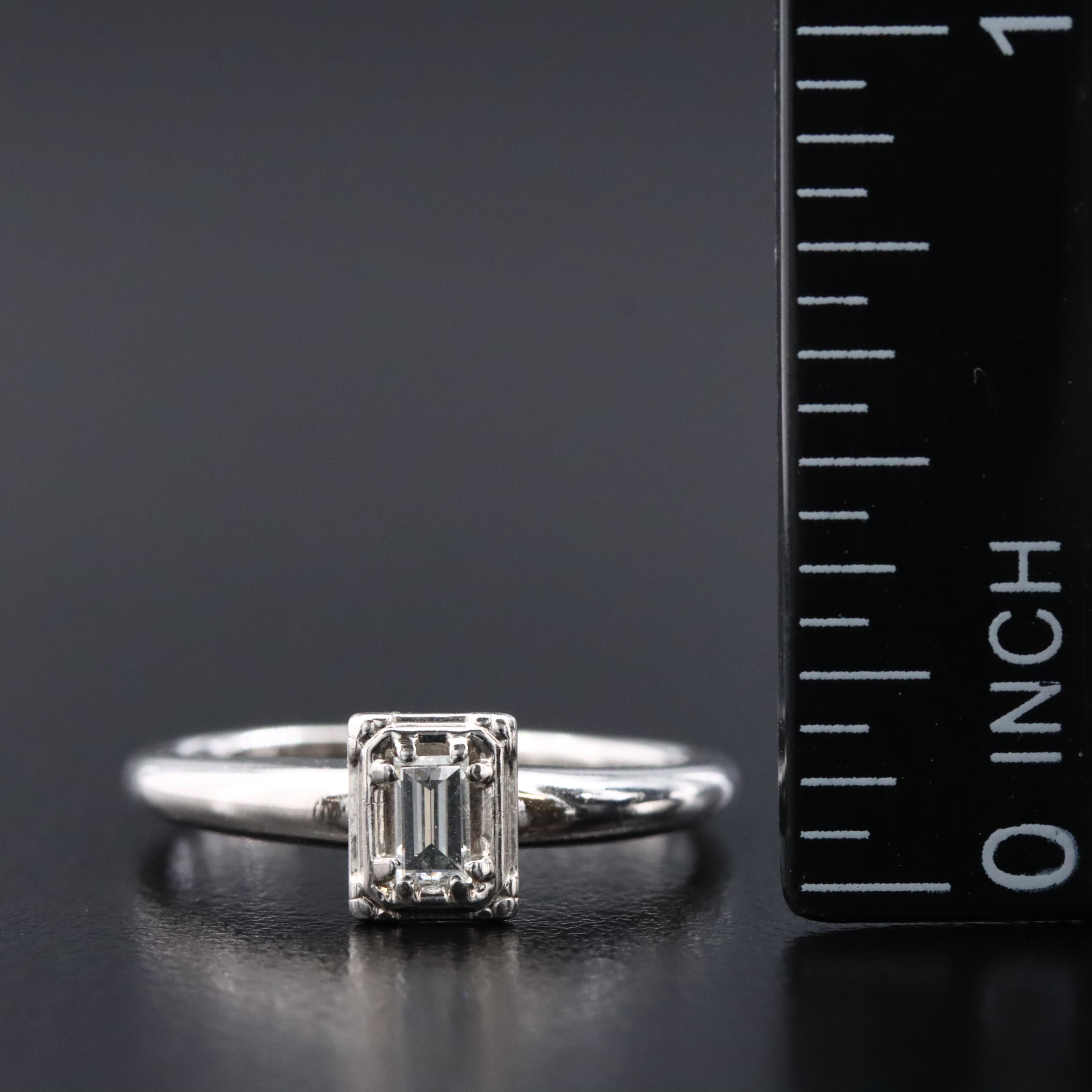 14K 0.12 CT Diamond Solitaire Ring