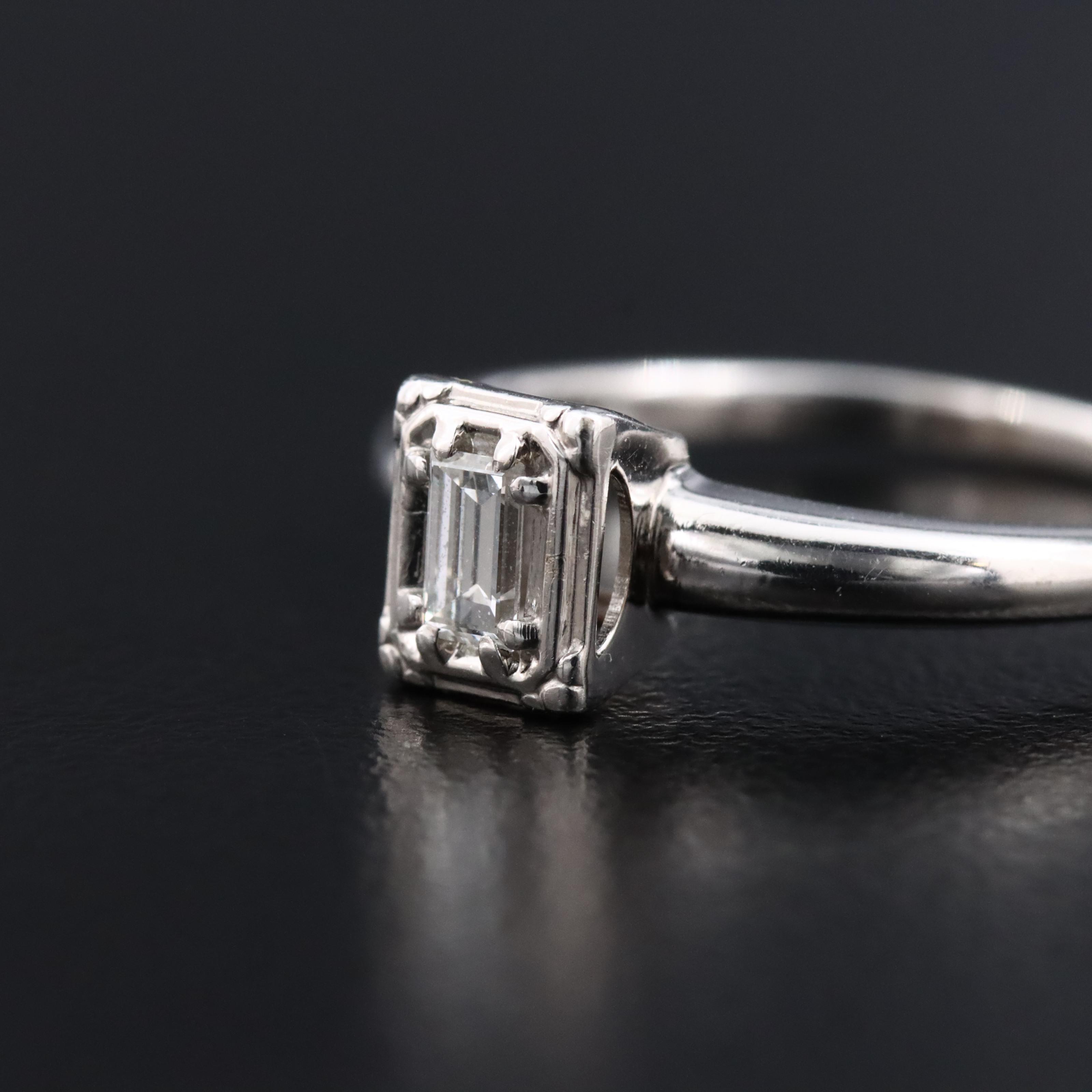 14K 0.12 CT Diamond Solitaire Ring