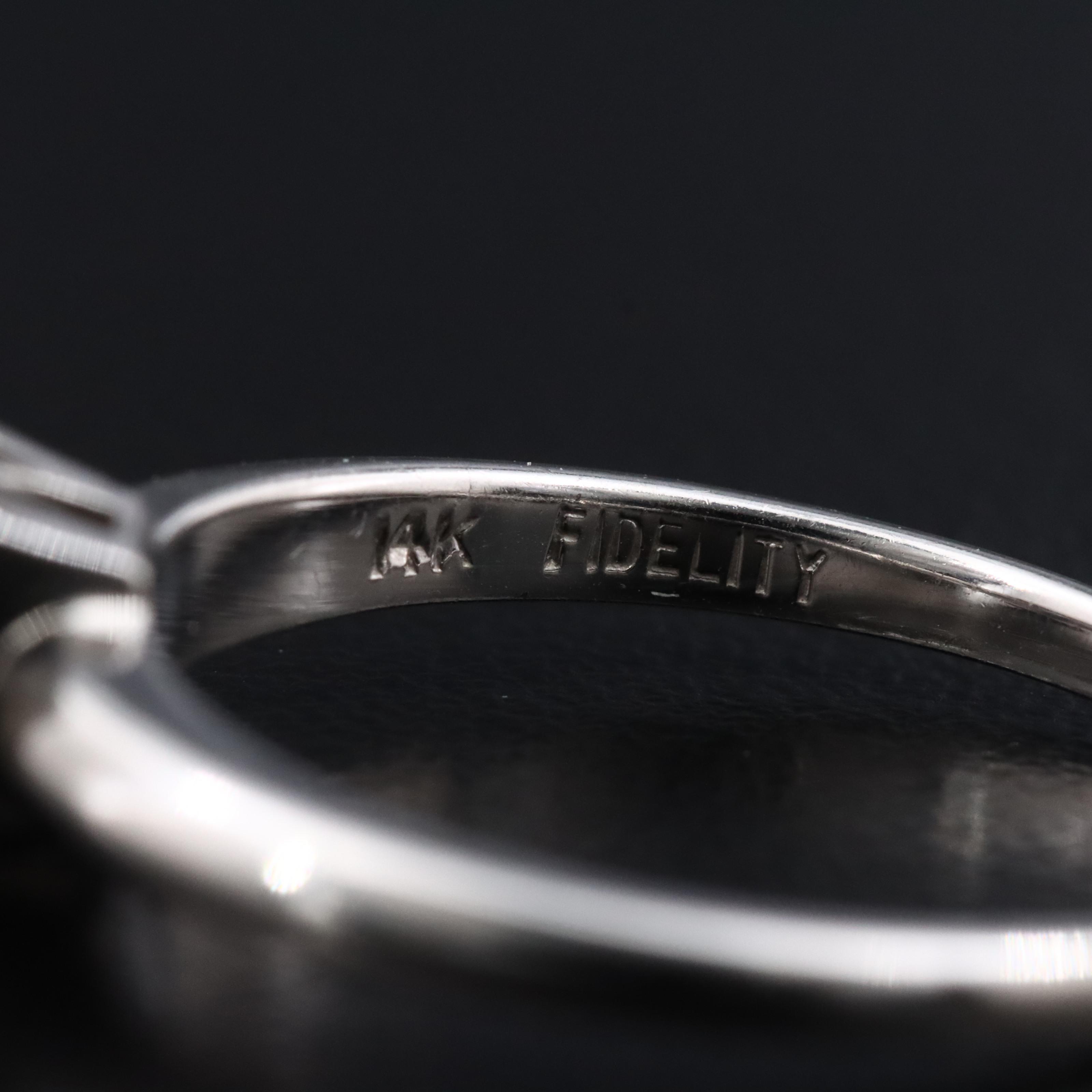 14K 0.12 CT Diamond Solitaire Ring