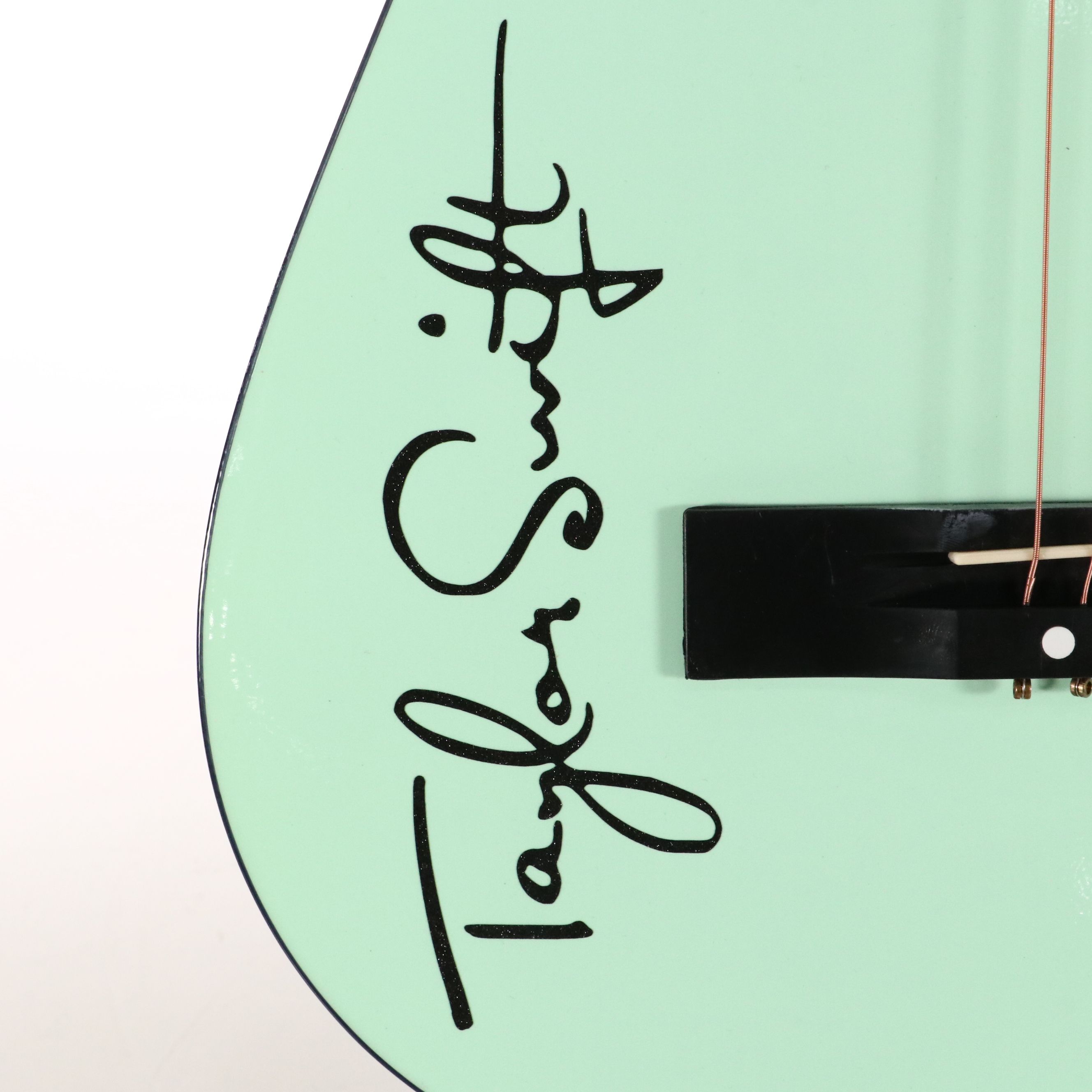 Taylor Swift Decal-Signed Ashthorpe Acoustic Guitar with JSA