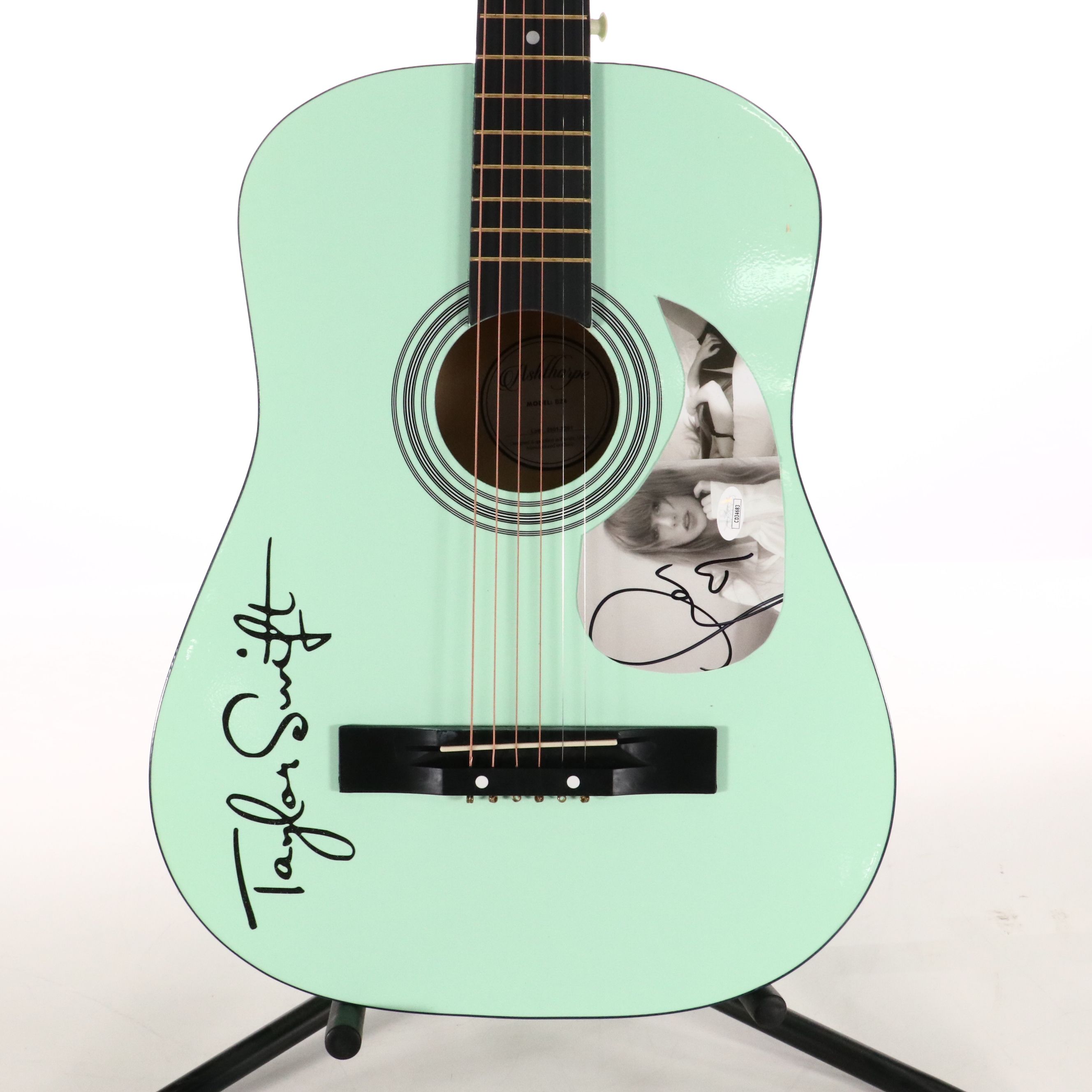Taylor Swift Decal-Signed Ashthorpe Acoustic Guitar with JSA