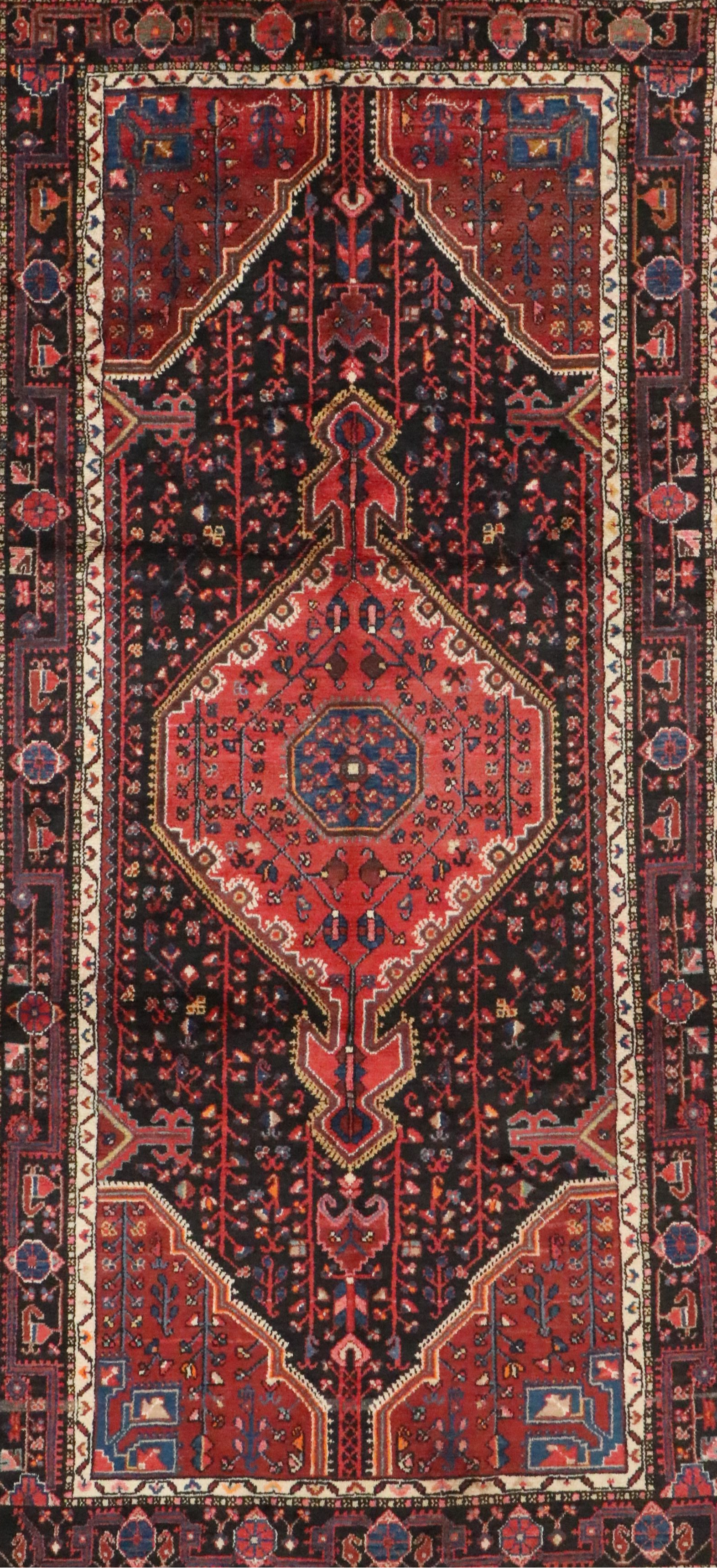5'1 x 10'3 Hand-Knotted Persian Tuyserkan Area Long Rug