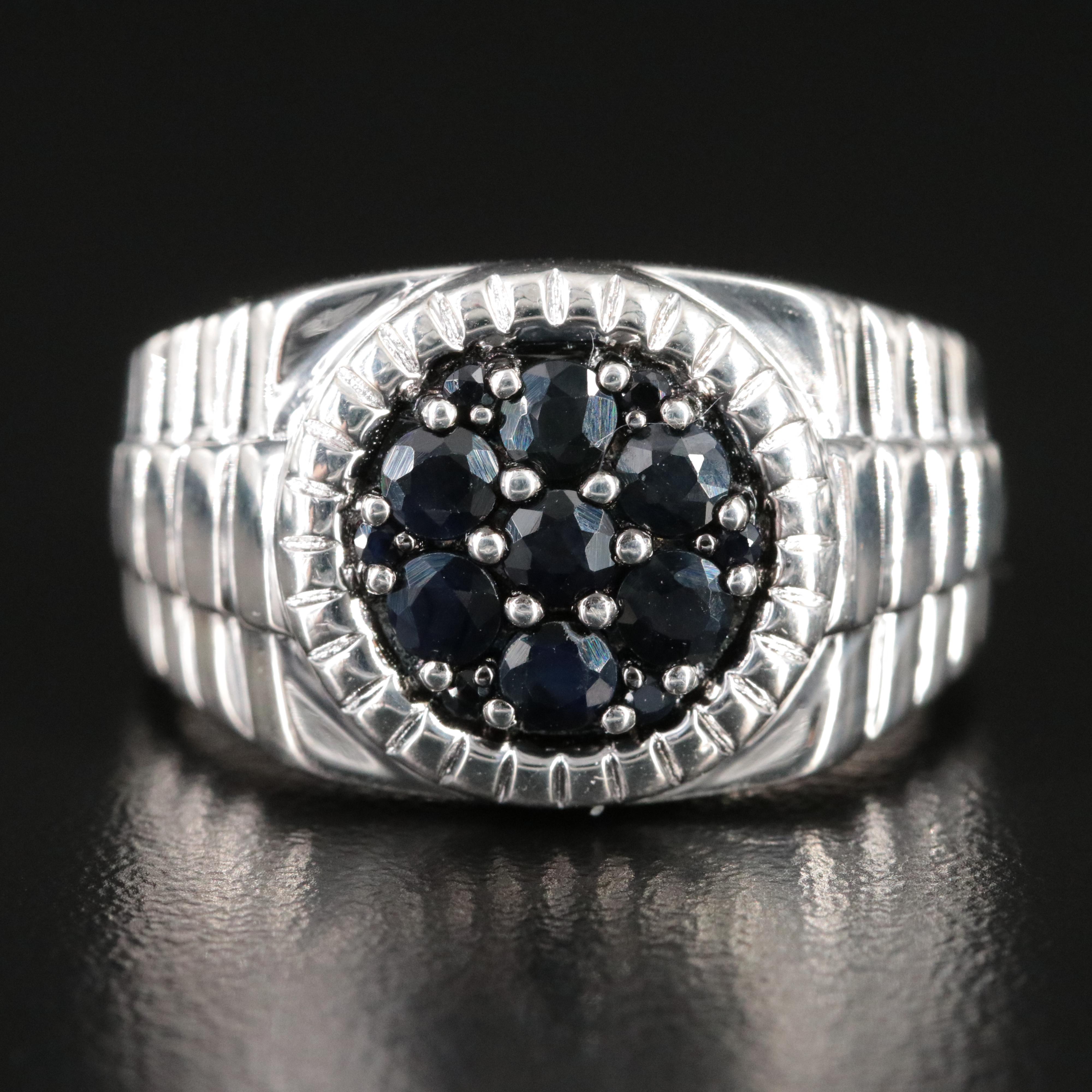 Sterling Sapphire Ring