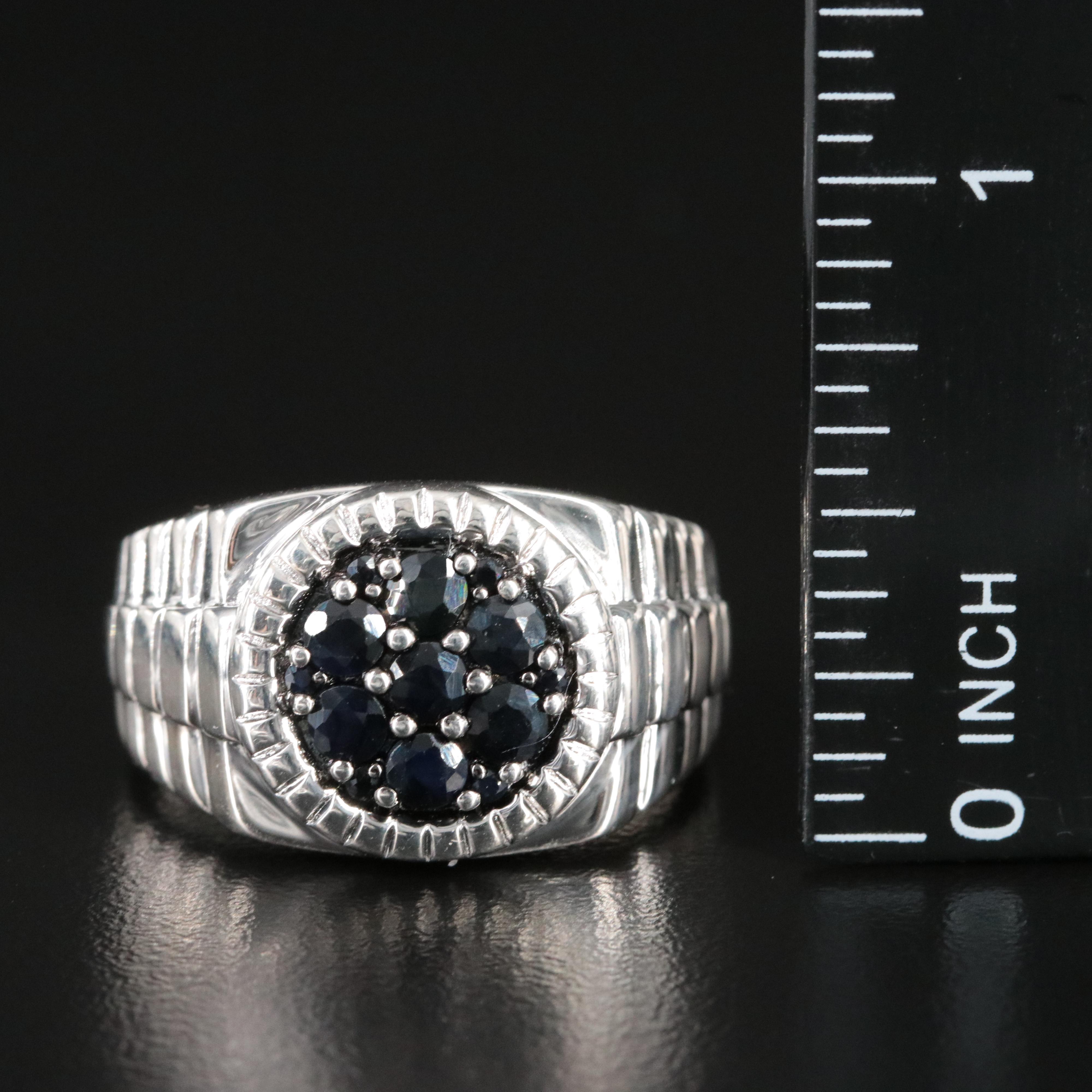 Sterling Sapphire Ring
