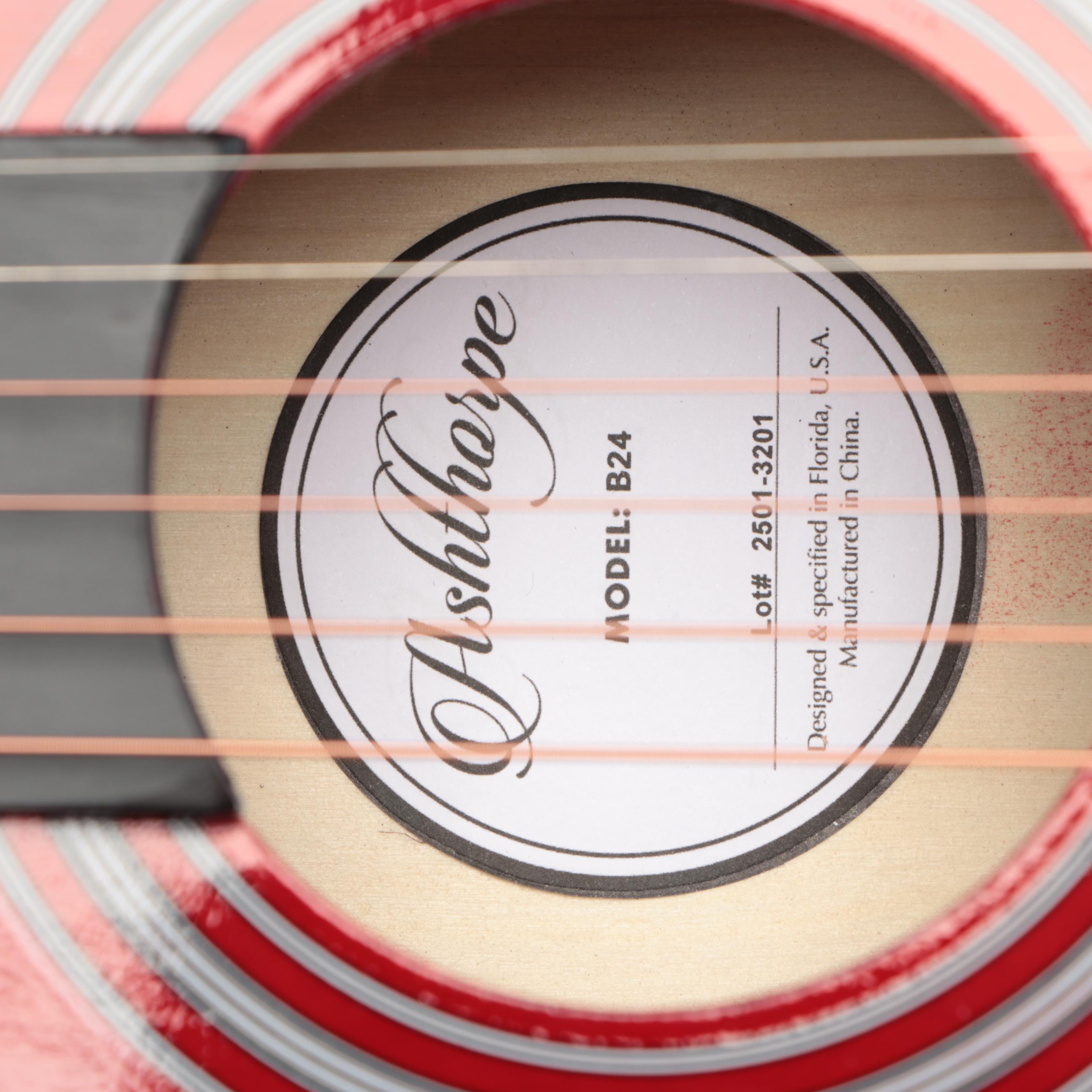 Taylor Swift Decal-Signed Ashthorpe Acoustic Guitar with JSA