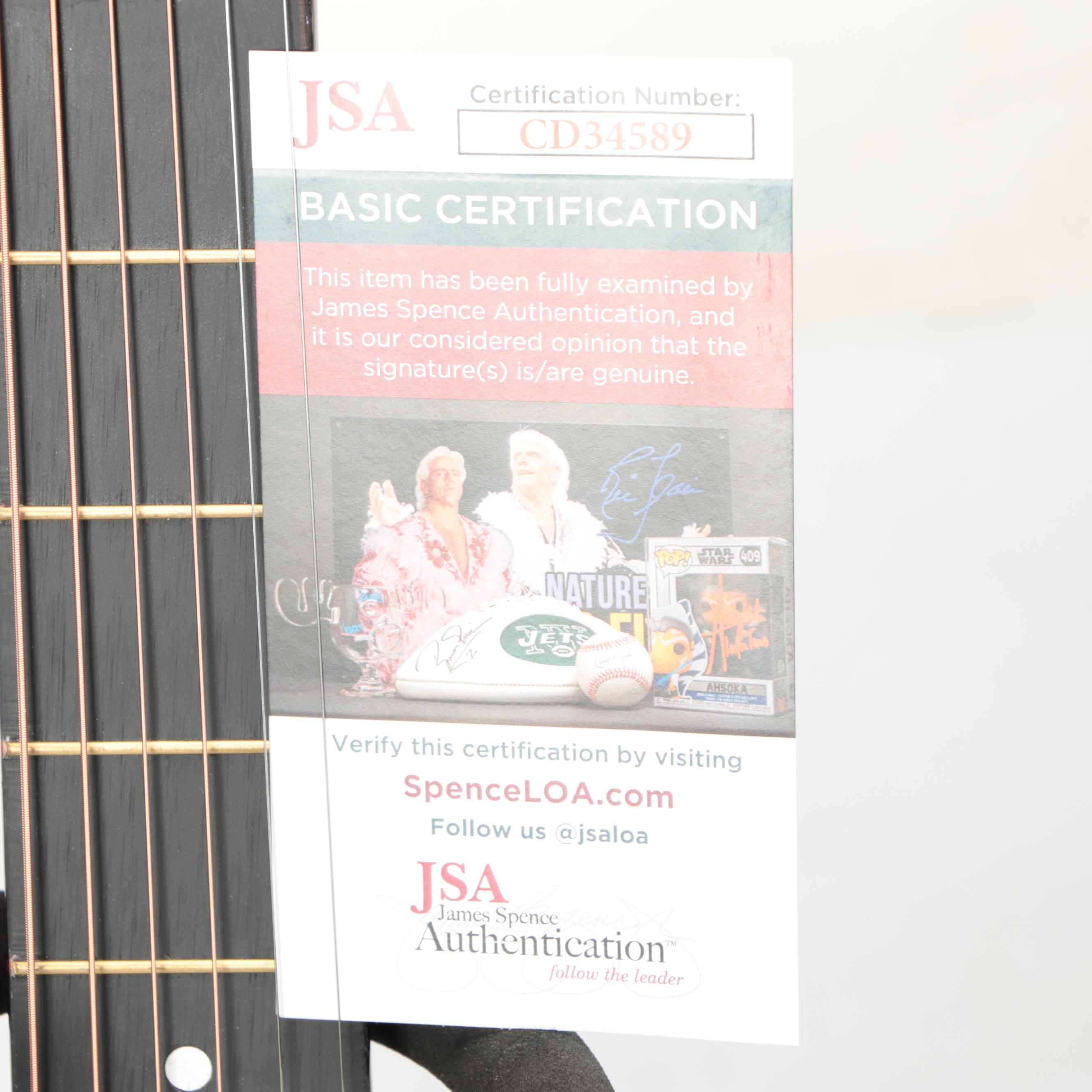 Taylor Swift Decal-Signed Ashthorpe Acoustic Guitar with JSA