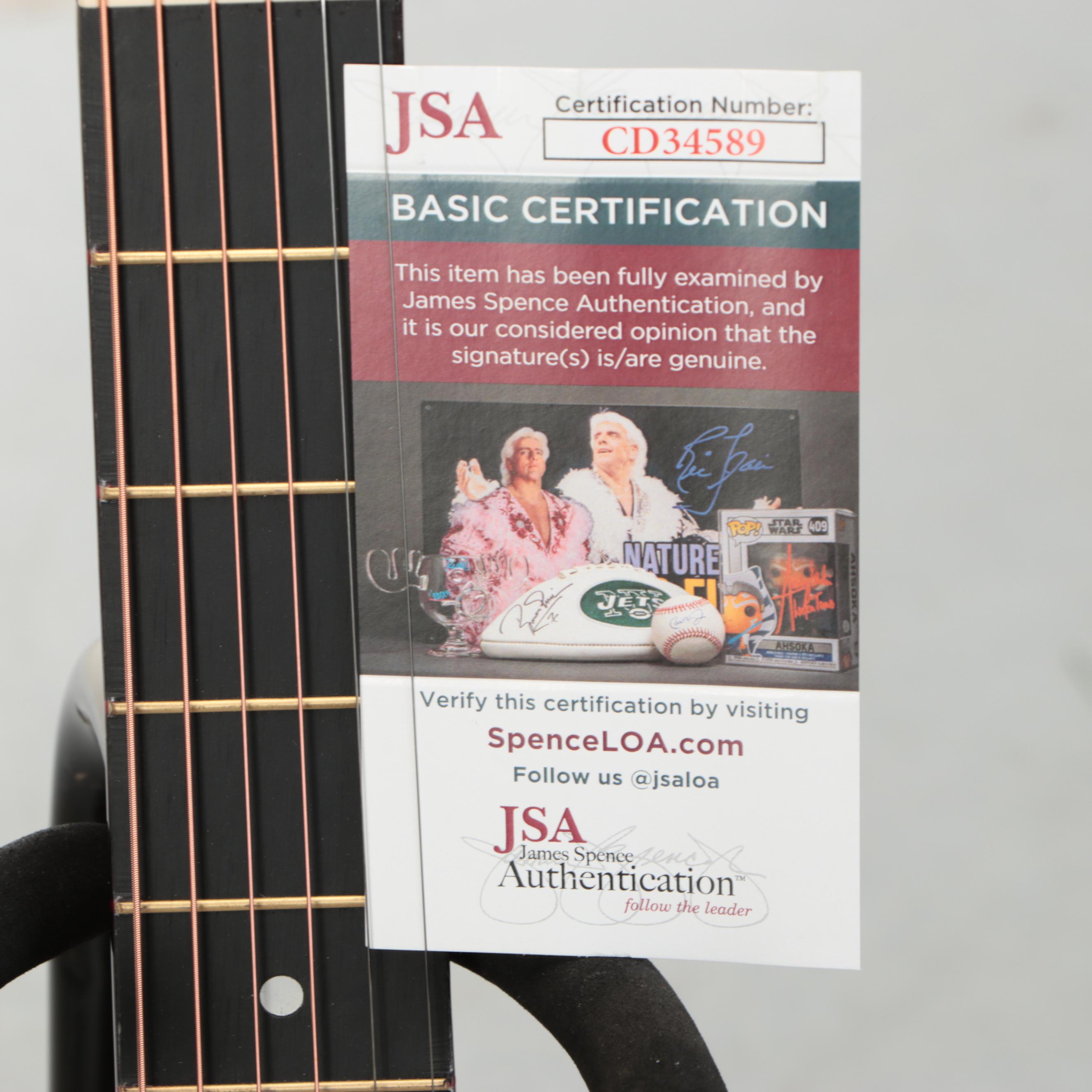 Taylor Swift Decal-Signed Ashthorpe Acoustic Guitar with JSA