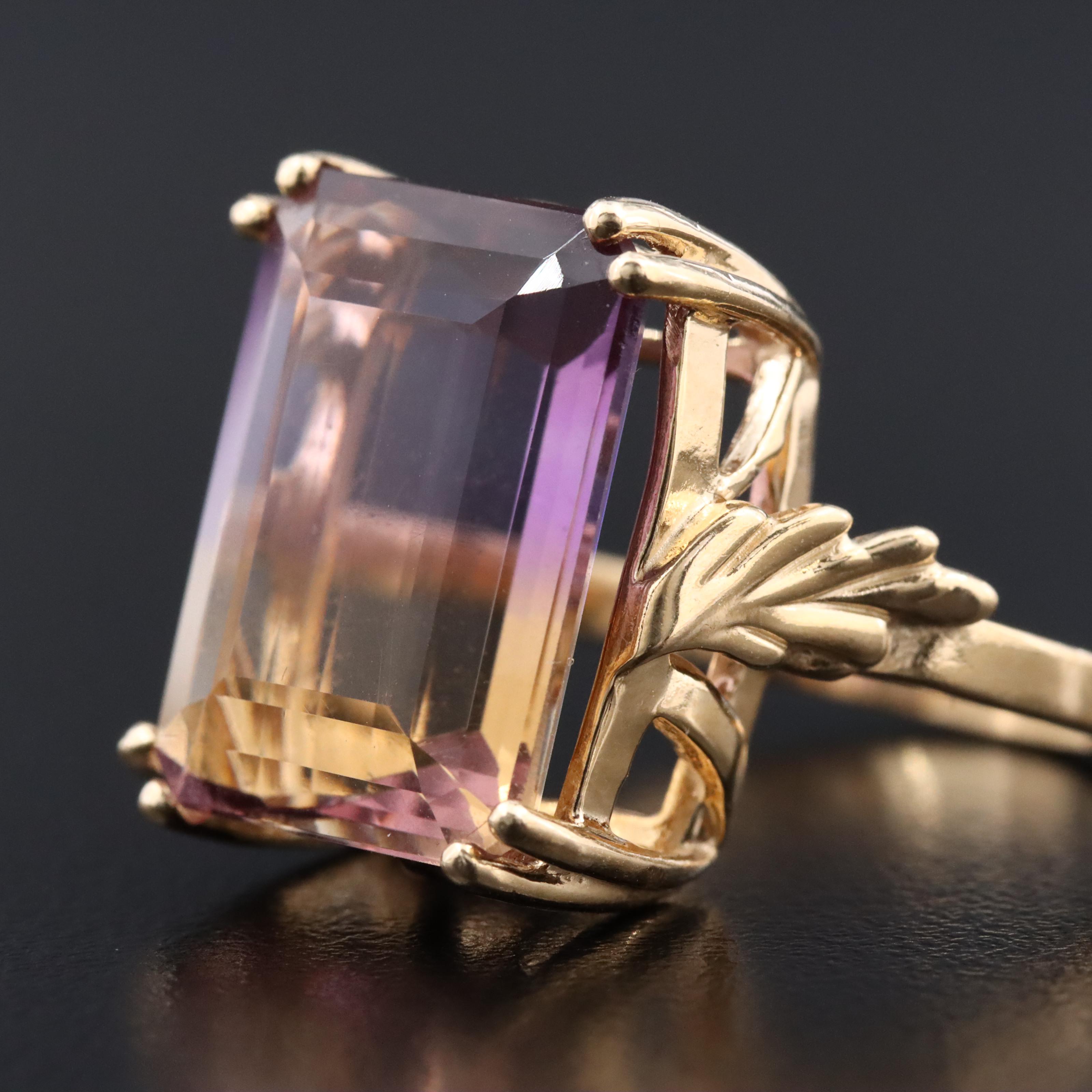 14K 10.86 CT Ametrine Ring