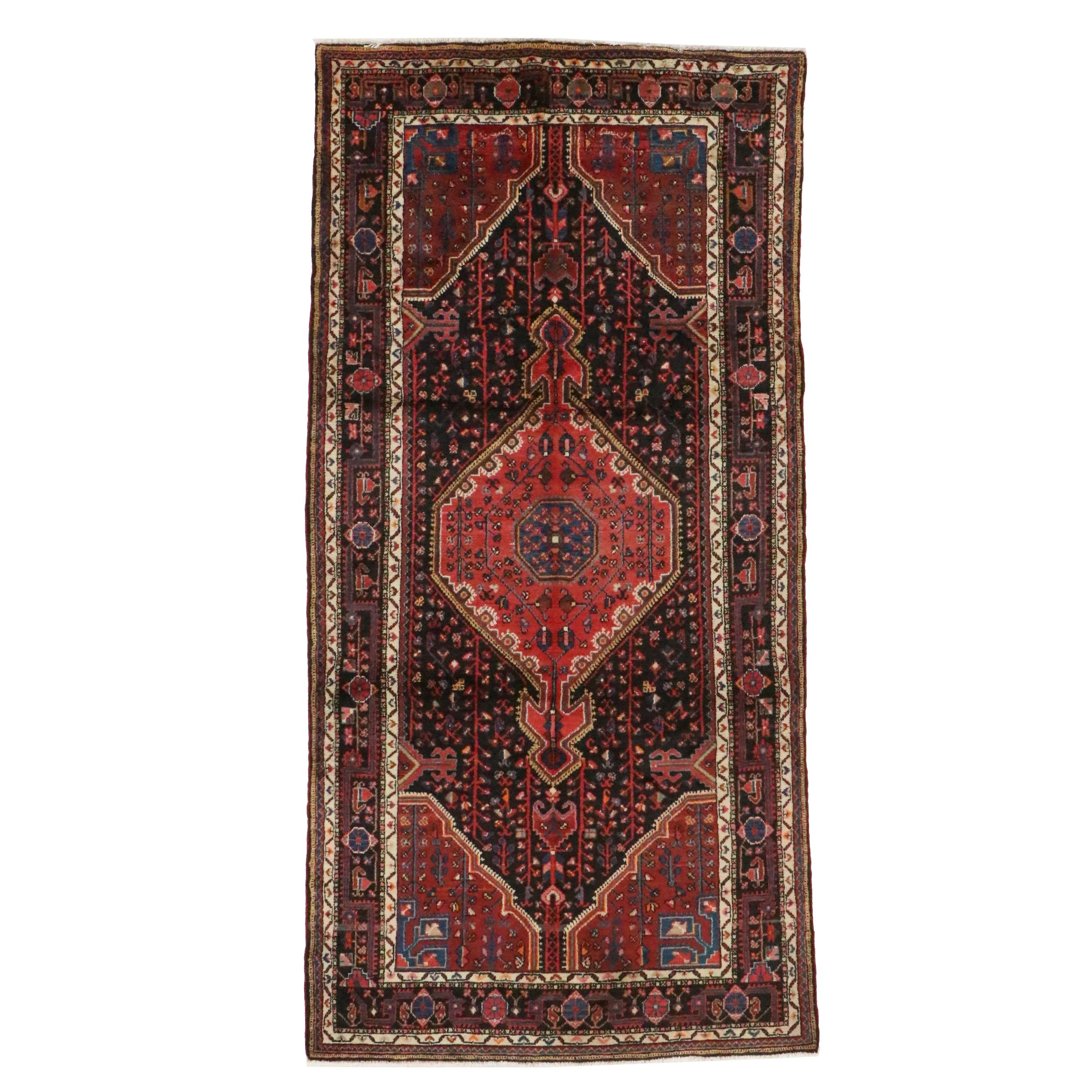 5'1 x 10'3 Hand-Knotted Persian Tuyserkan Area Long Rug