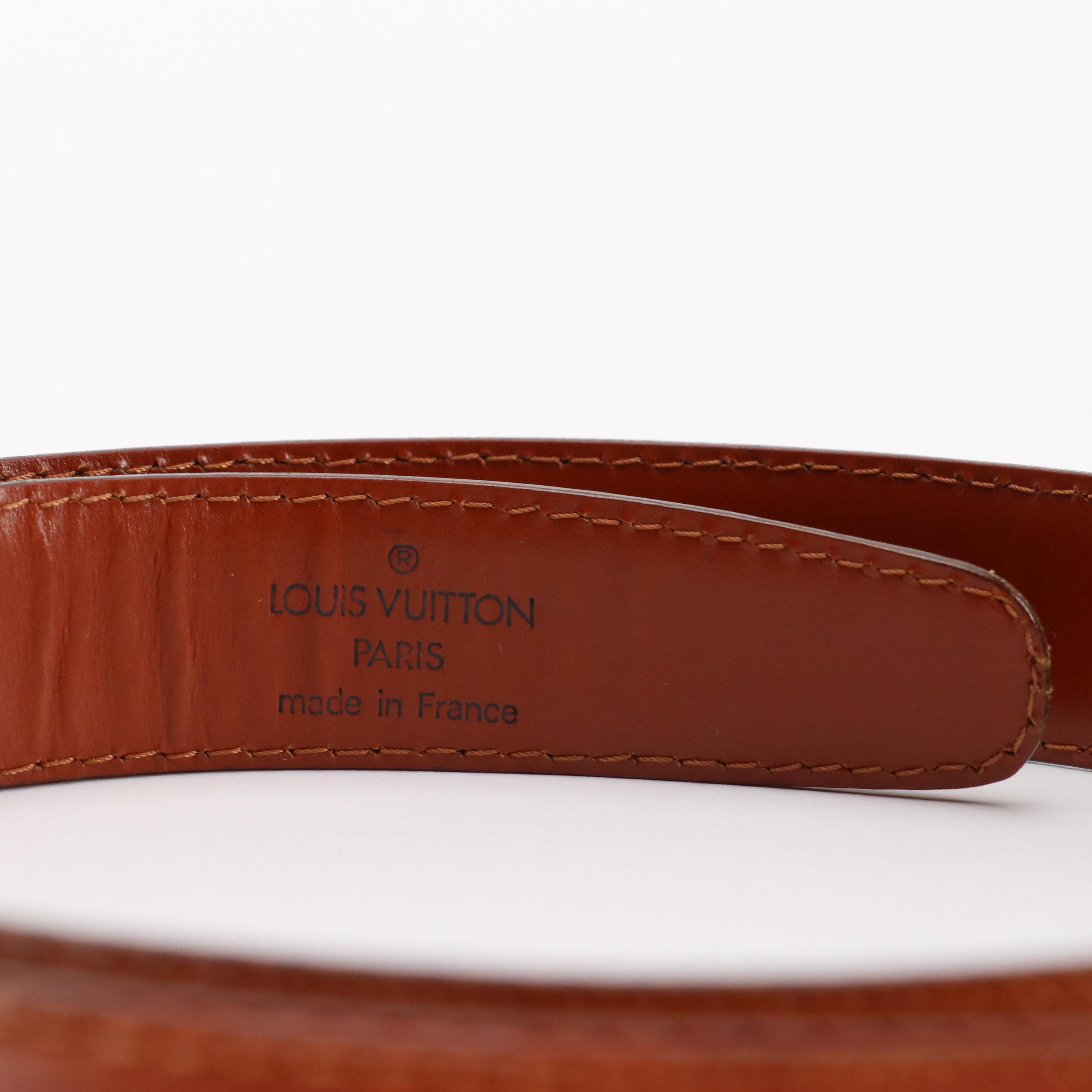 Louis Vuitton Belt in Kenyan Fawn Epi Leather