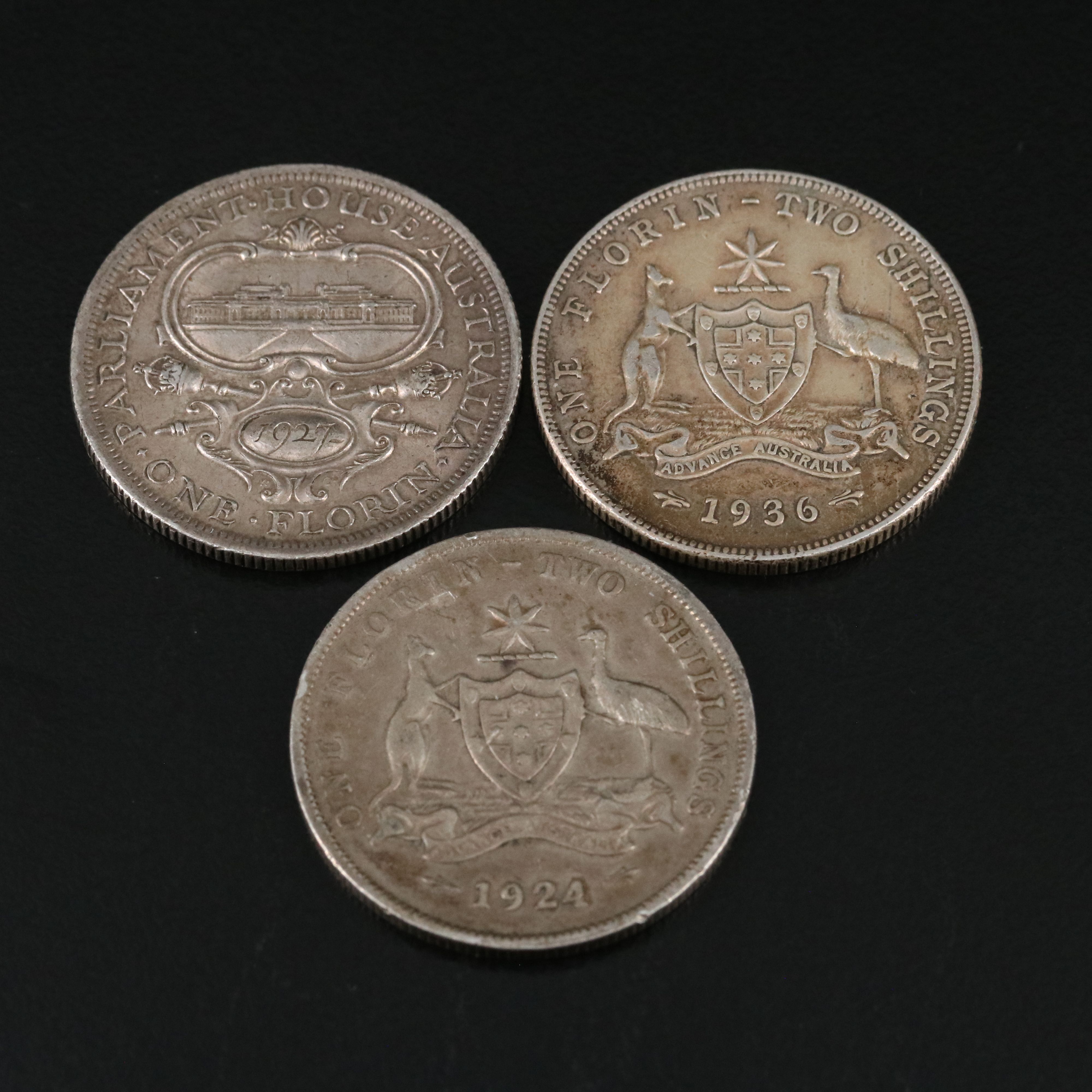 Six Different Australian Silver Coins
