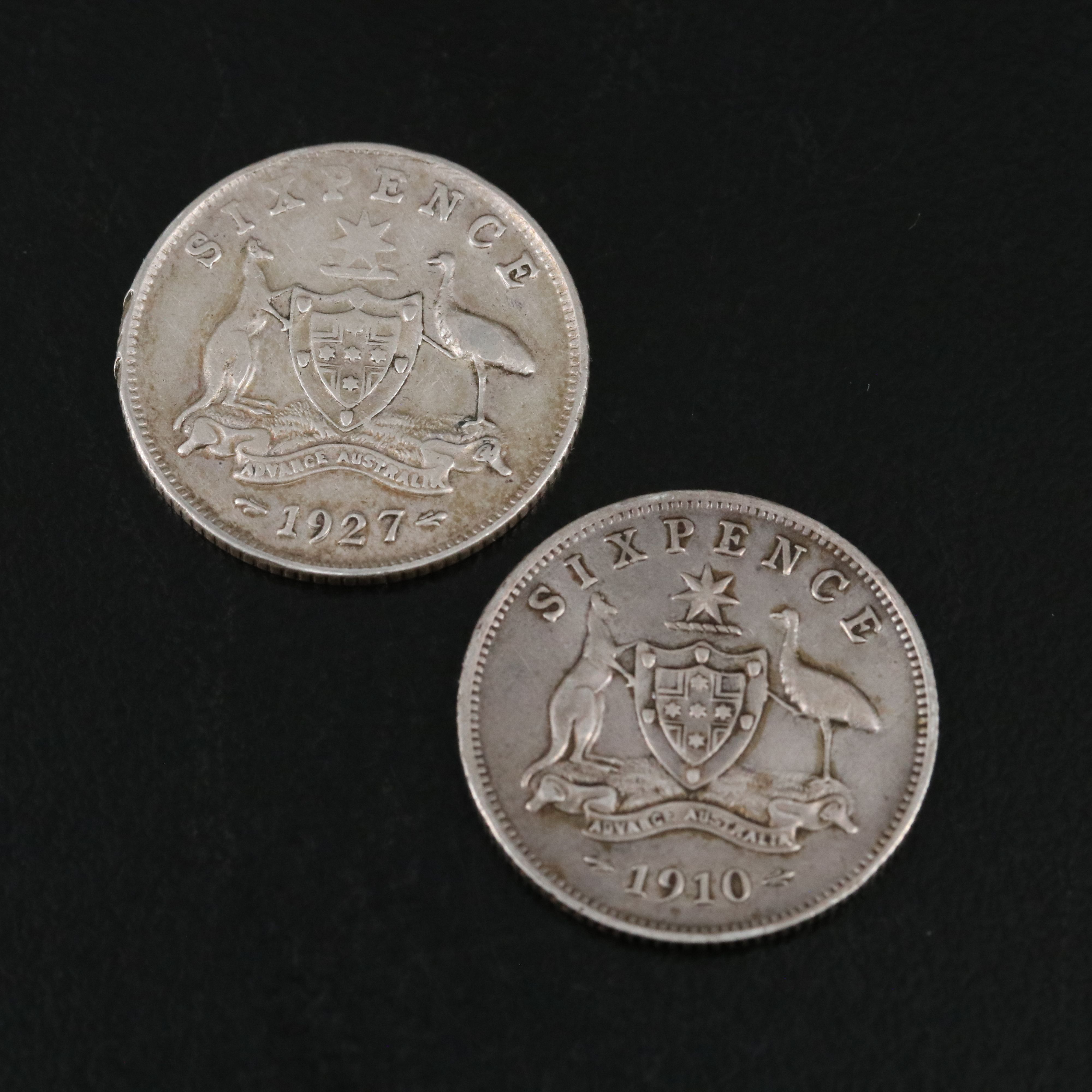 Six Different Australian Silver Coins