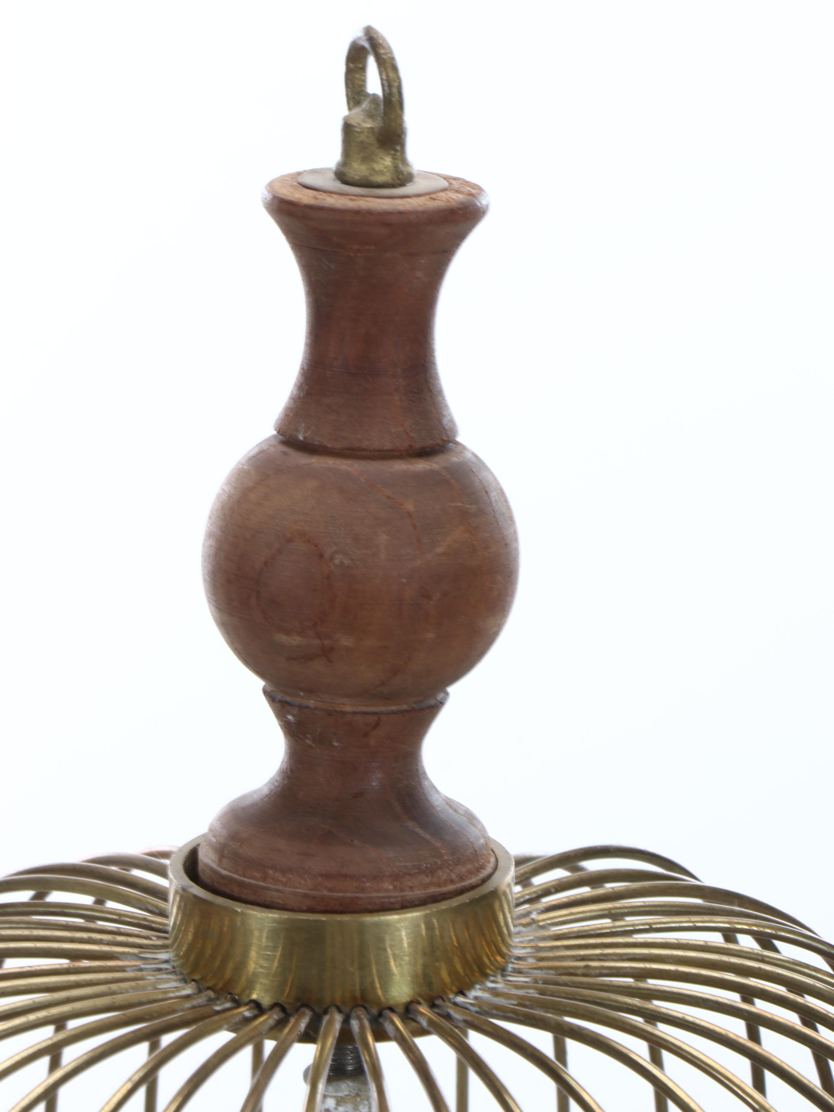 Edwardian Style Brass Bird Cage, 20th Century