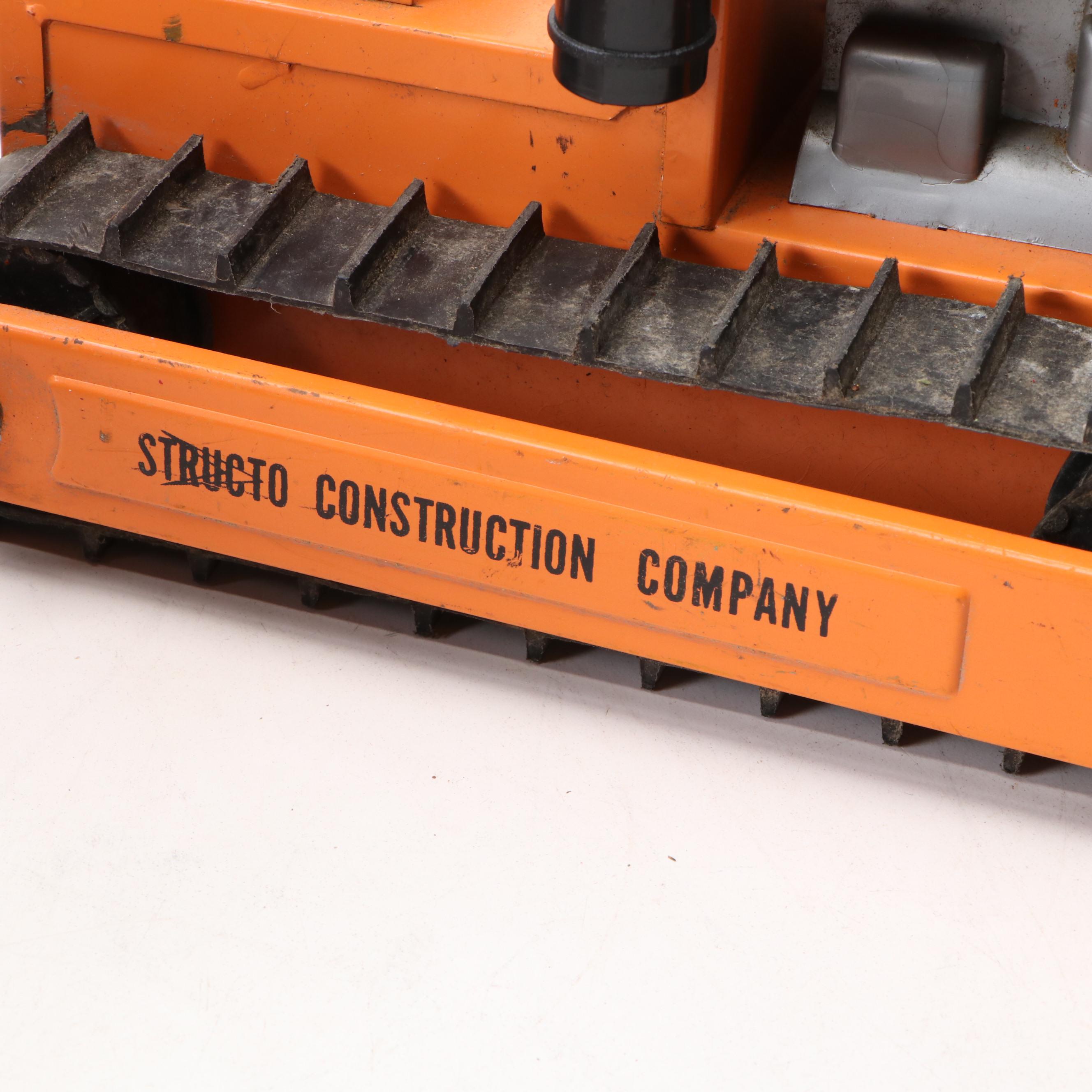 Ny-Lint Tournadozer and Structo Bulldozer Pressed Steel Toys, Mid-20th C.