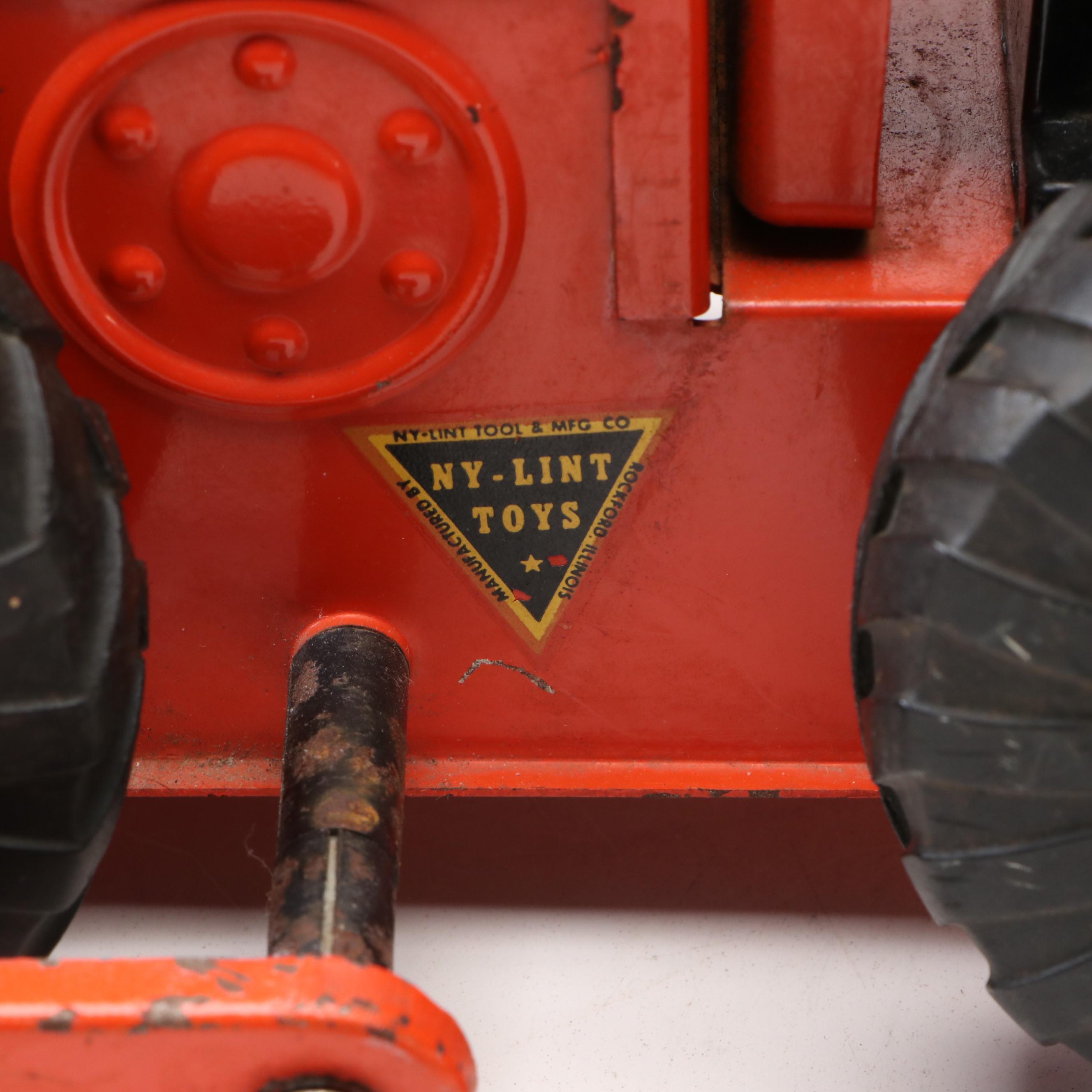 Ny-Lint Tournadozer and Structo Bulldozer Pressed Steel Toys, Mid-20th C.