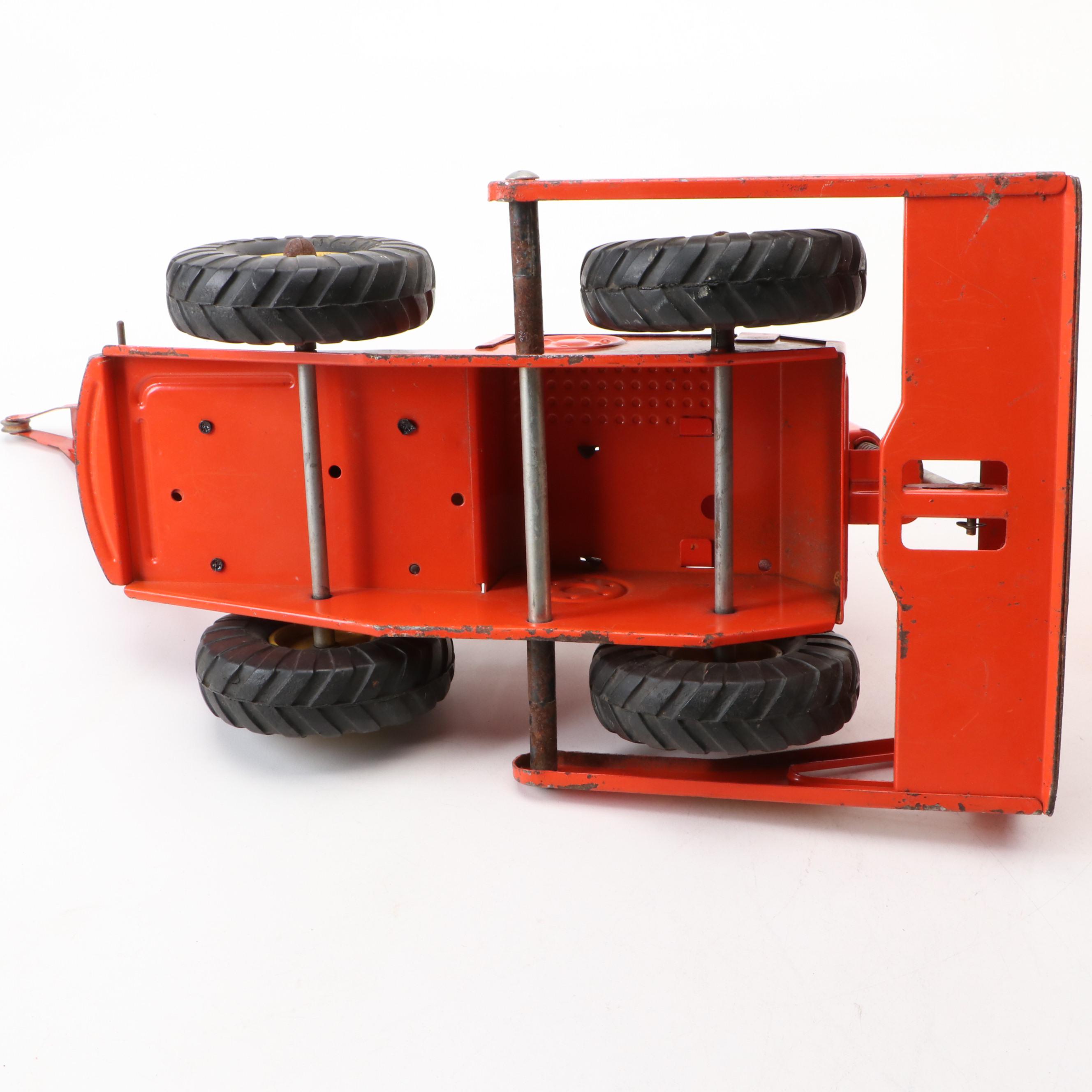 Ny-Lint Tournadozer and Structo Bulldozer Pressed Steel Toys, Mid-20th C.