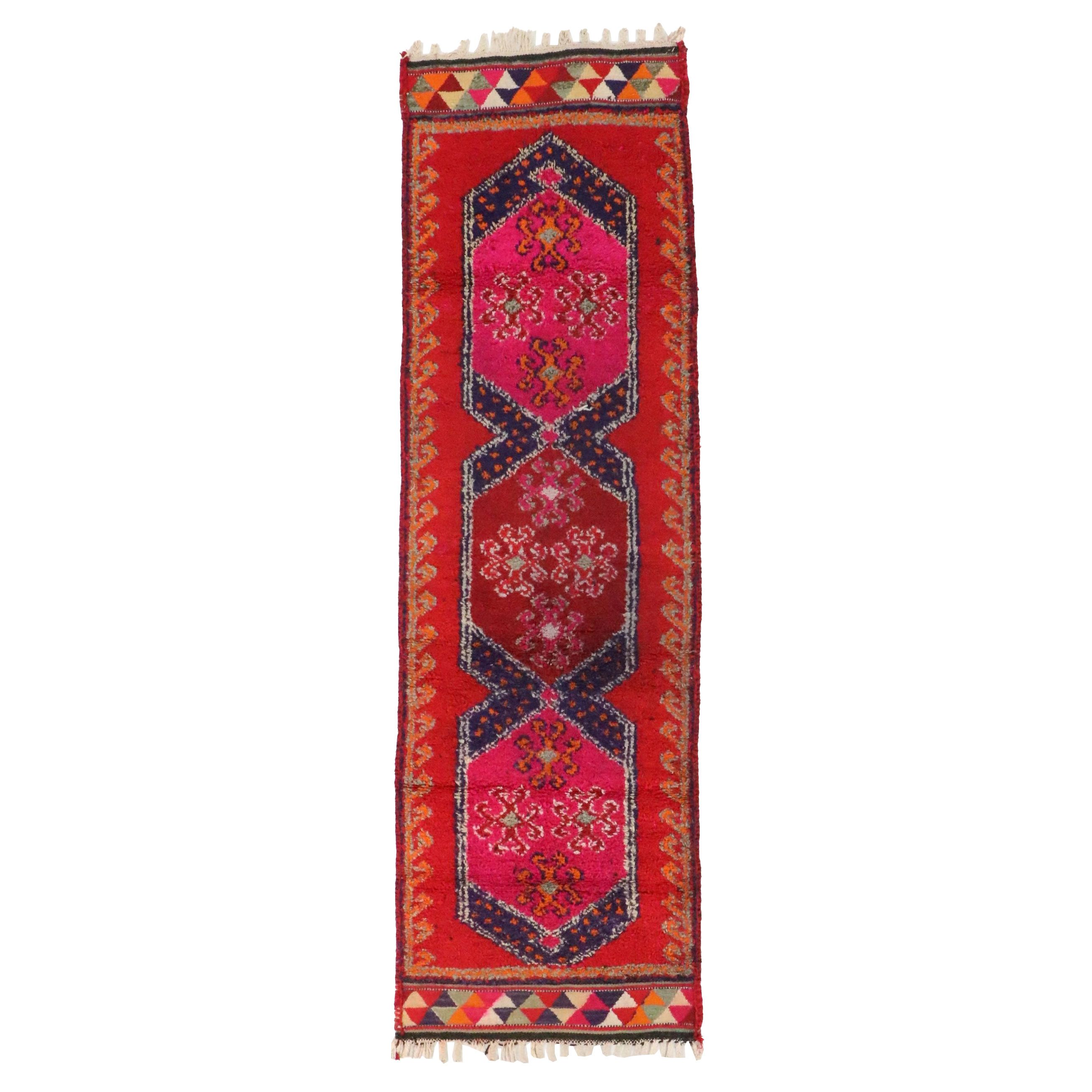 3'2 x 11'3 Hand-Knotted Turkish Village Long Rug