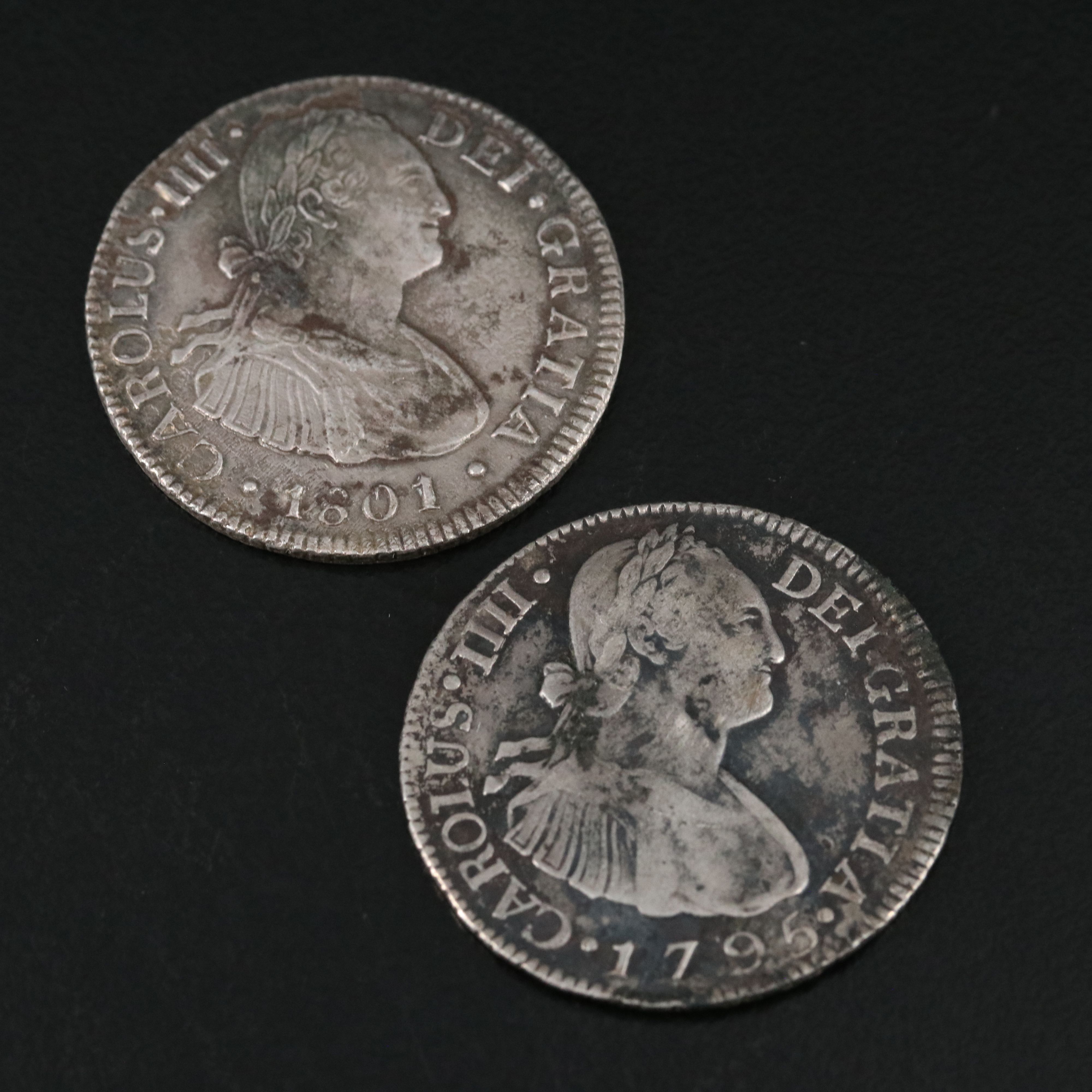 Collection of Six Spanish Colonial Minor Silver Coins