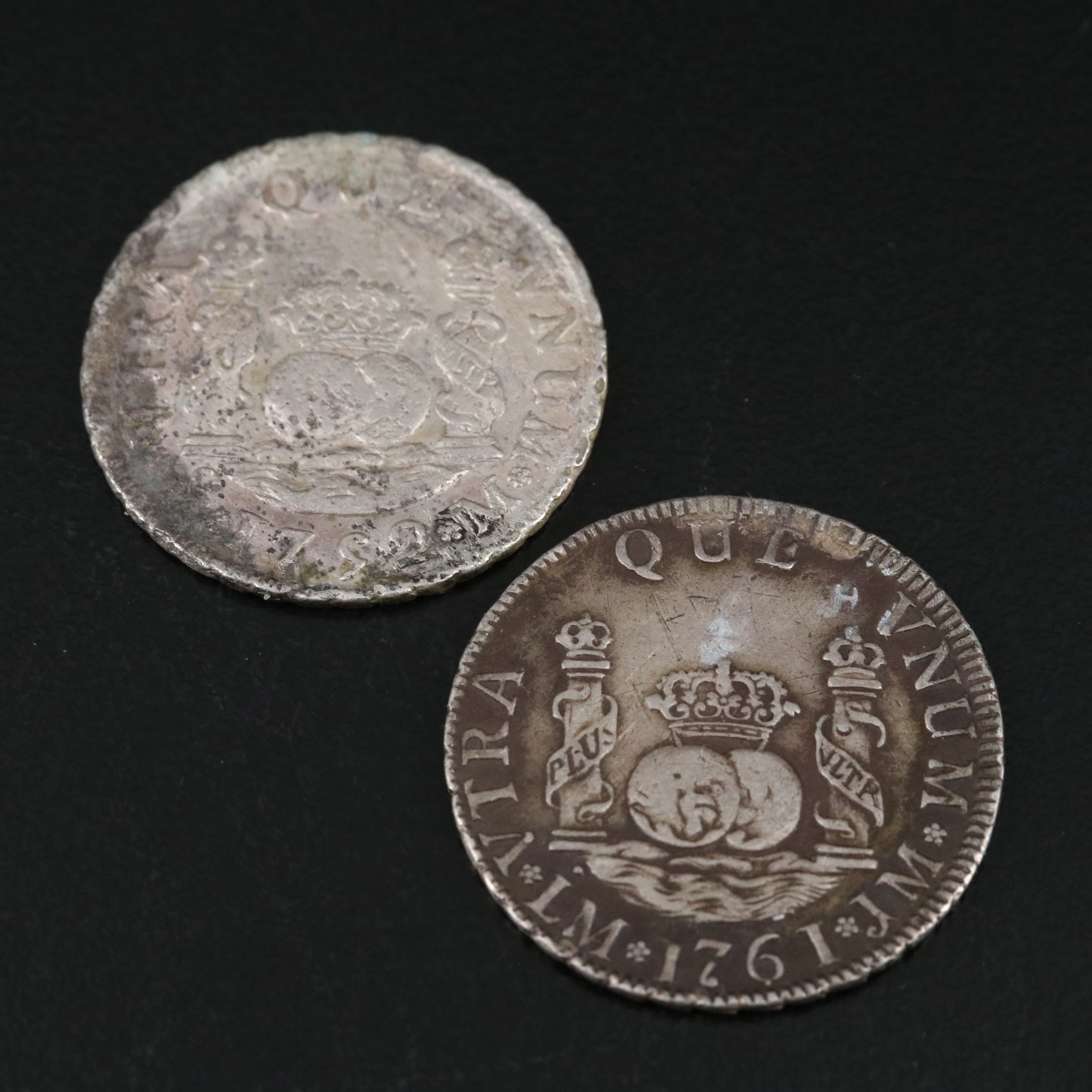 Collection of Six Spanish Colonial Minor Silver Coins