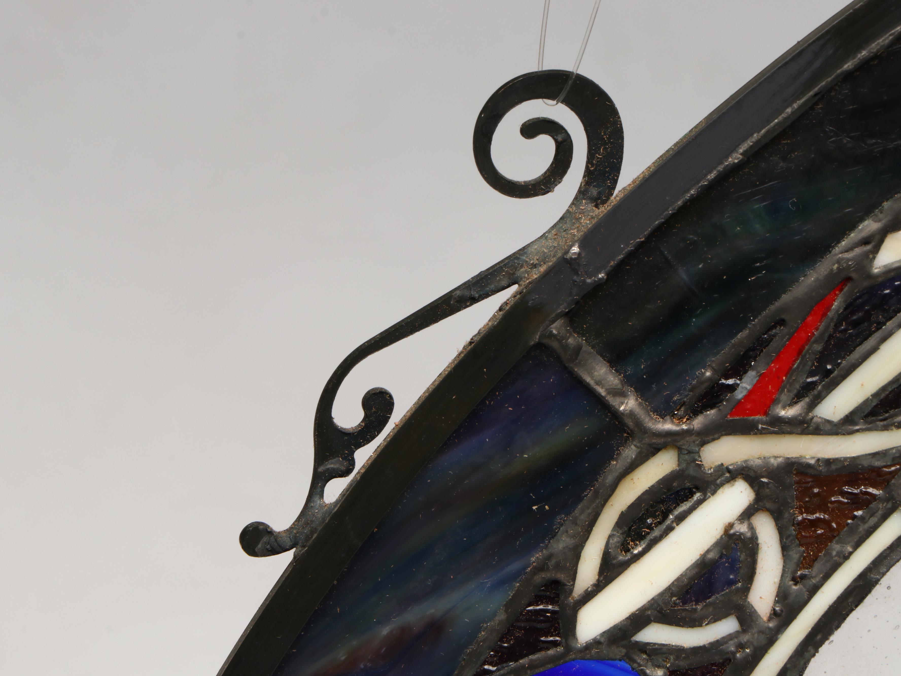 Gothic Arch Stained Glass Window Panel