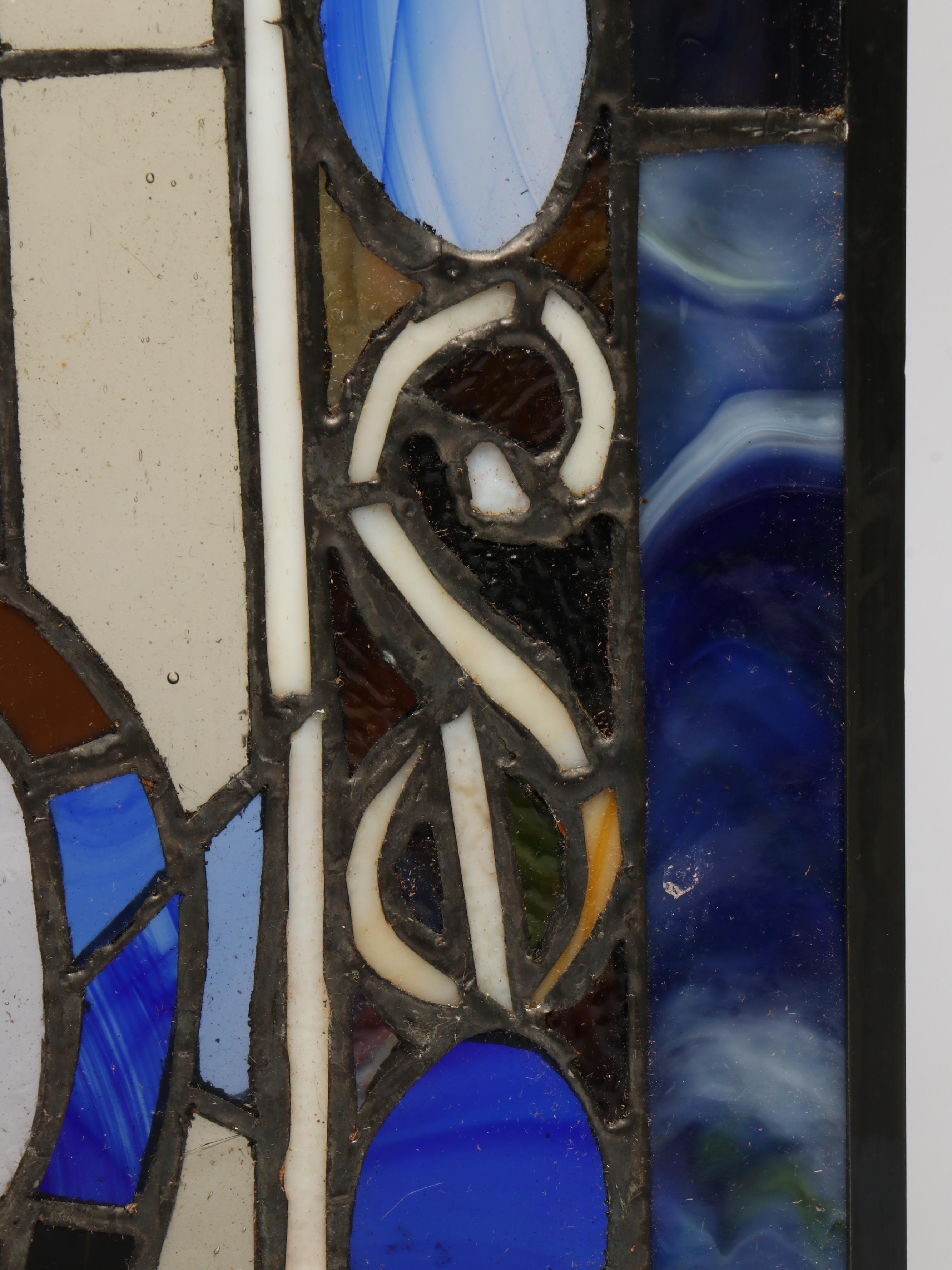 Gothic Arch Stained Glass Window Panel