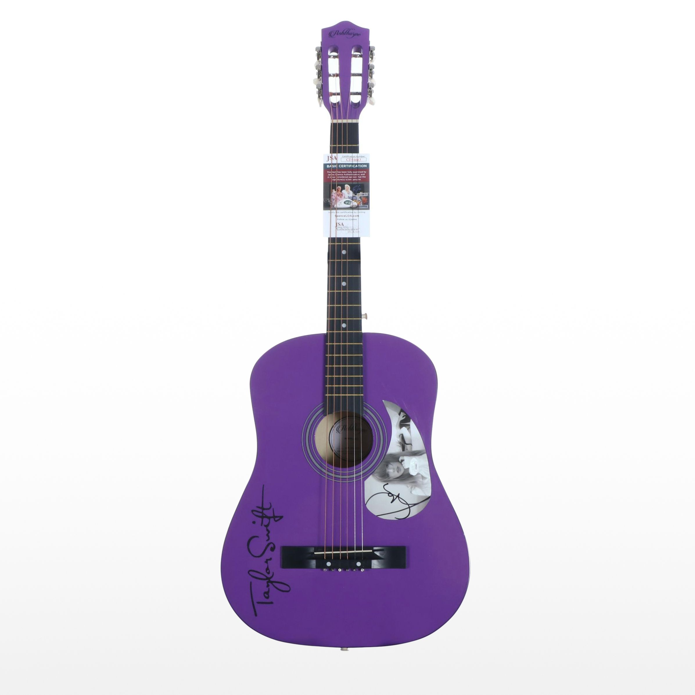 Taylor Swift Decal-Signed Ashthorpe Acoustic Guitar, JSA