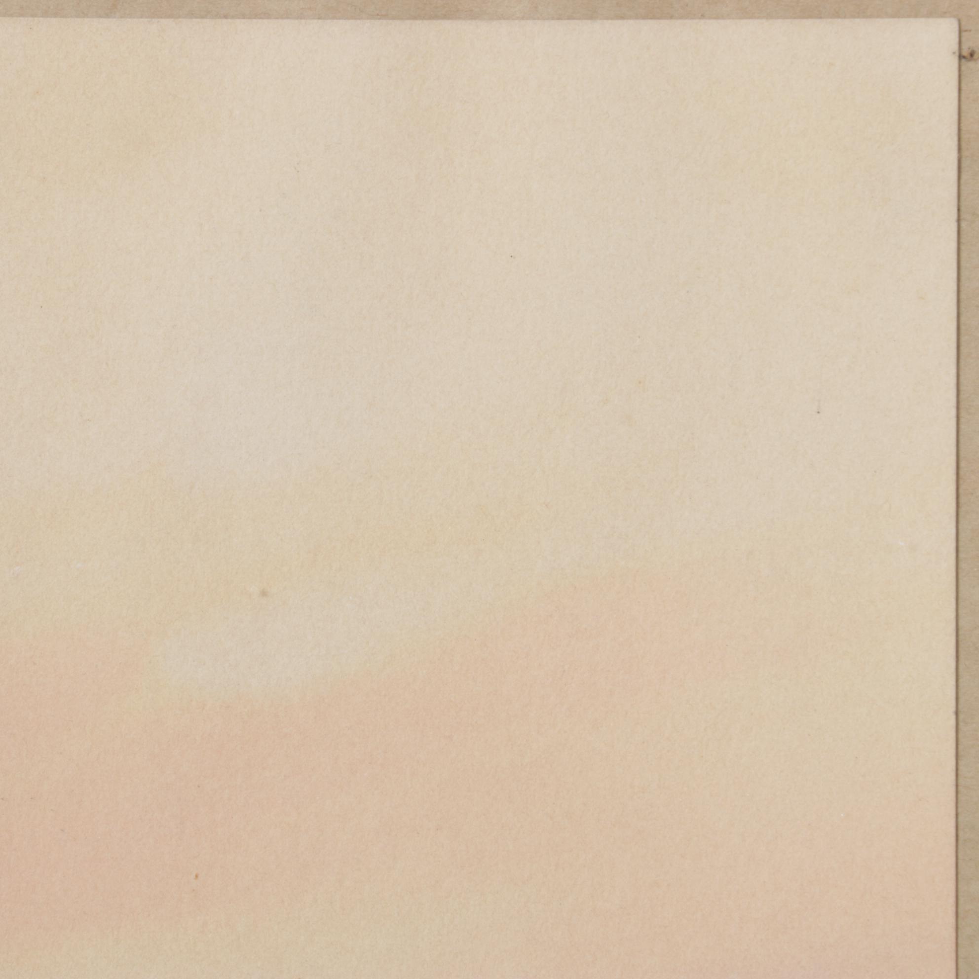 Japanese Watercolor Painting of Boats in Water at Sunset, Early 20th Century