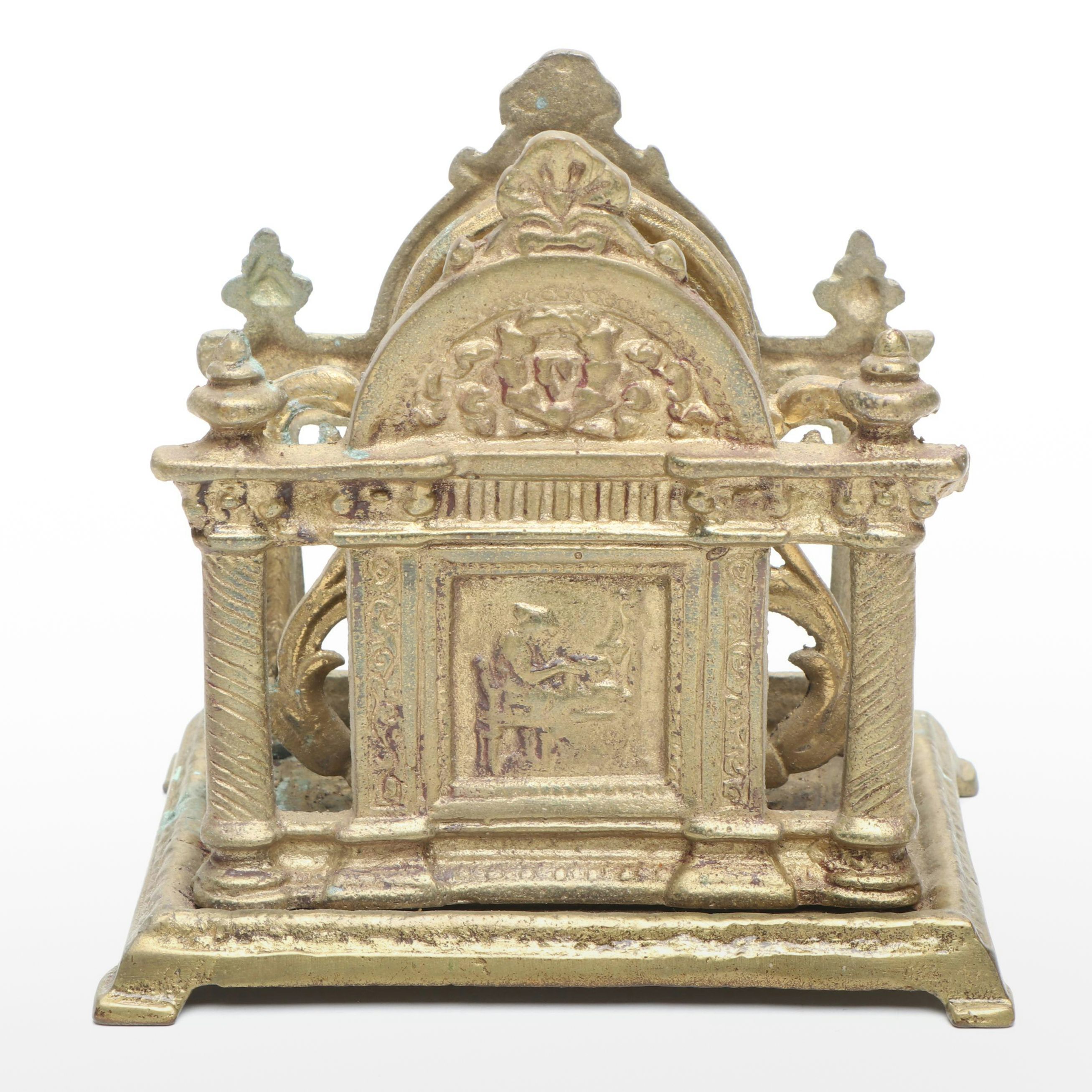 Andrea by Sadek Architectural Brass Letter Holder, 20th Century