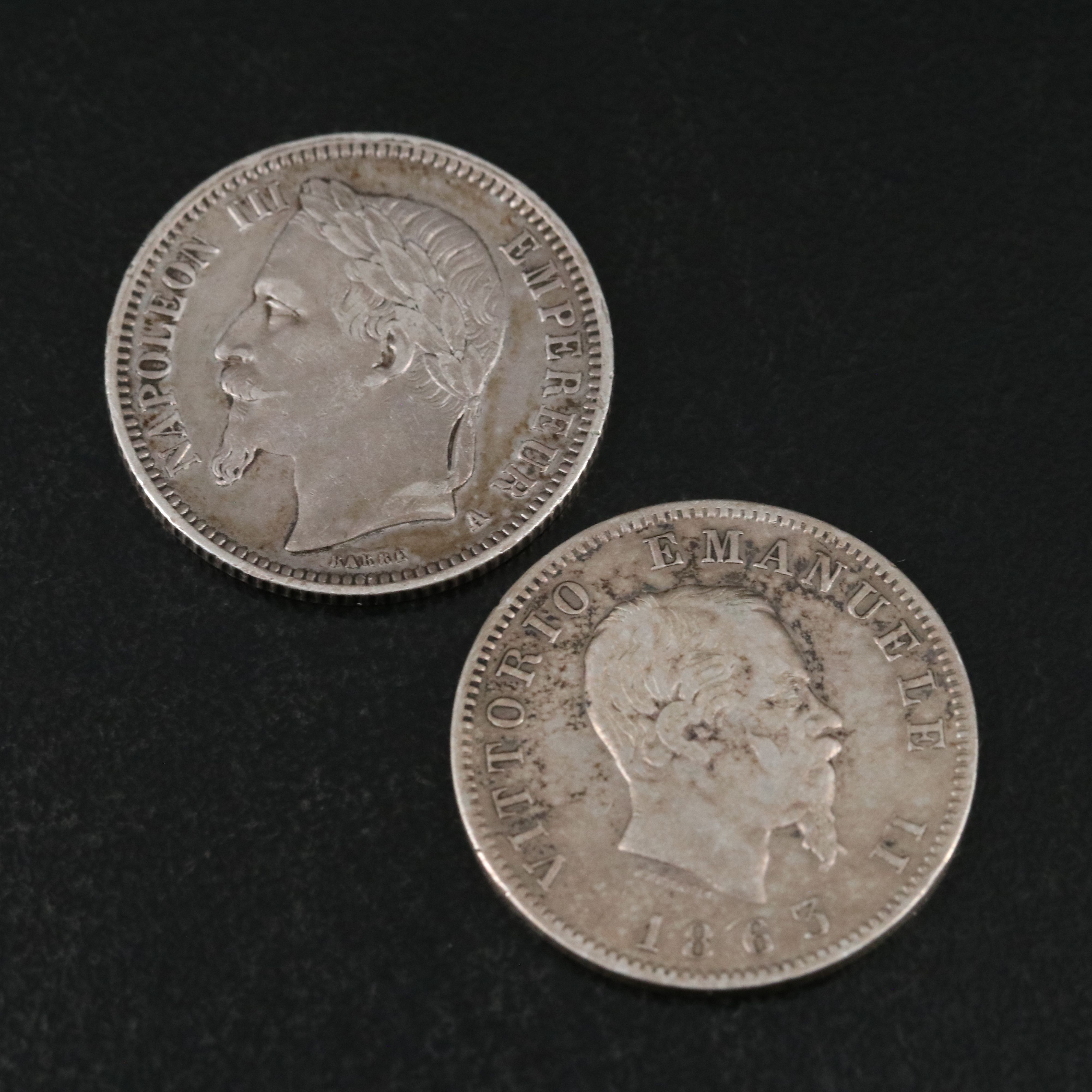 Six Different European Silver Coins