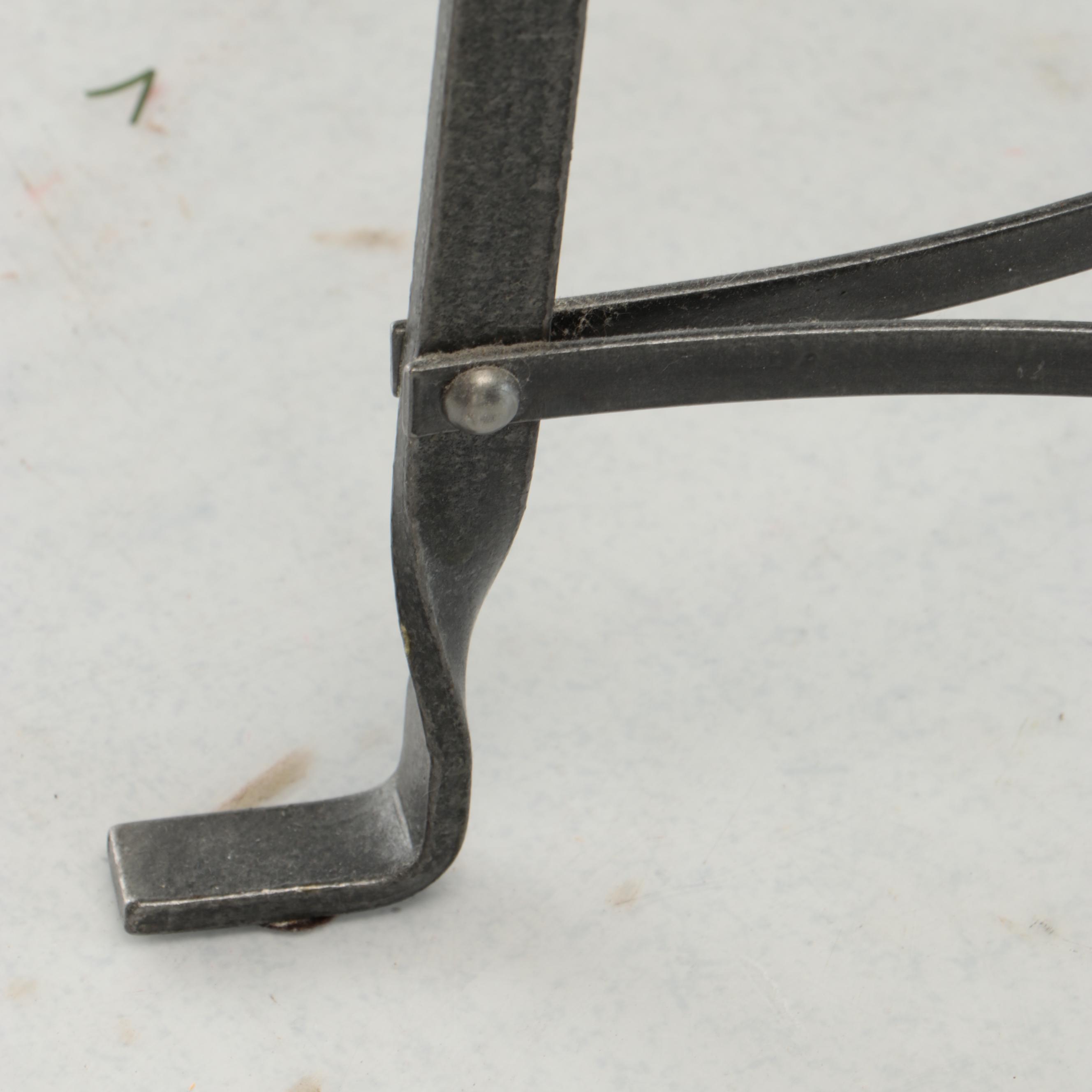 French Style Metal Tiered Corner Pot Rack