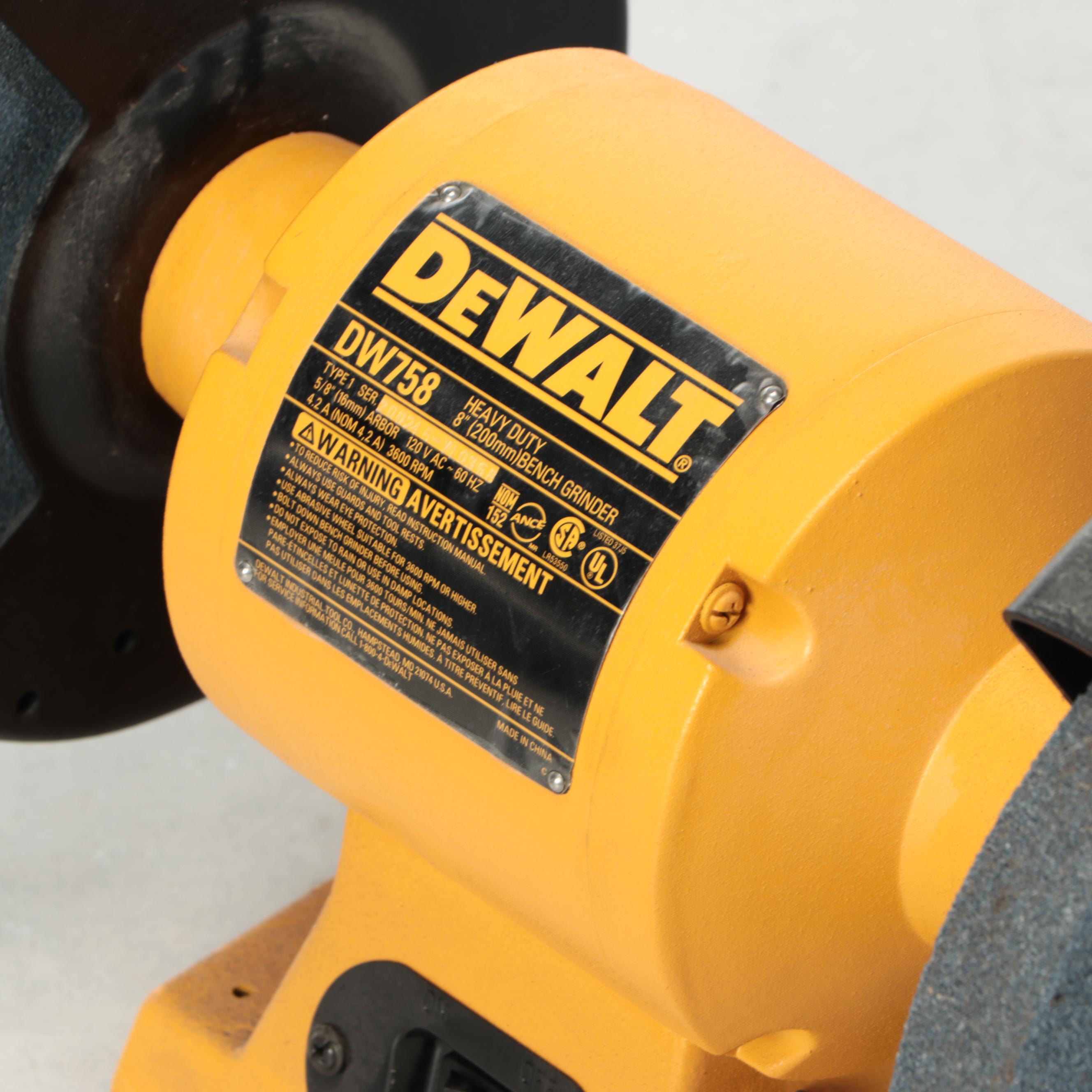 DeWalt Heavy Duty 8" Bench Grinder