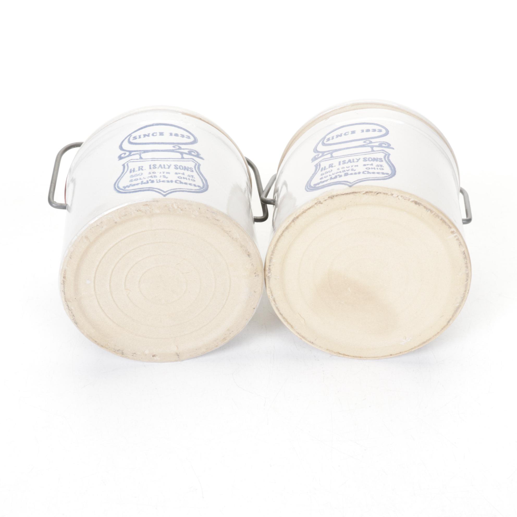 Henry McKenna Jug with Williamsburg Pitcher and Other Stoneware Crocks