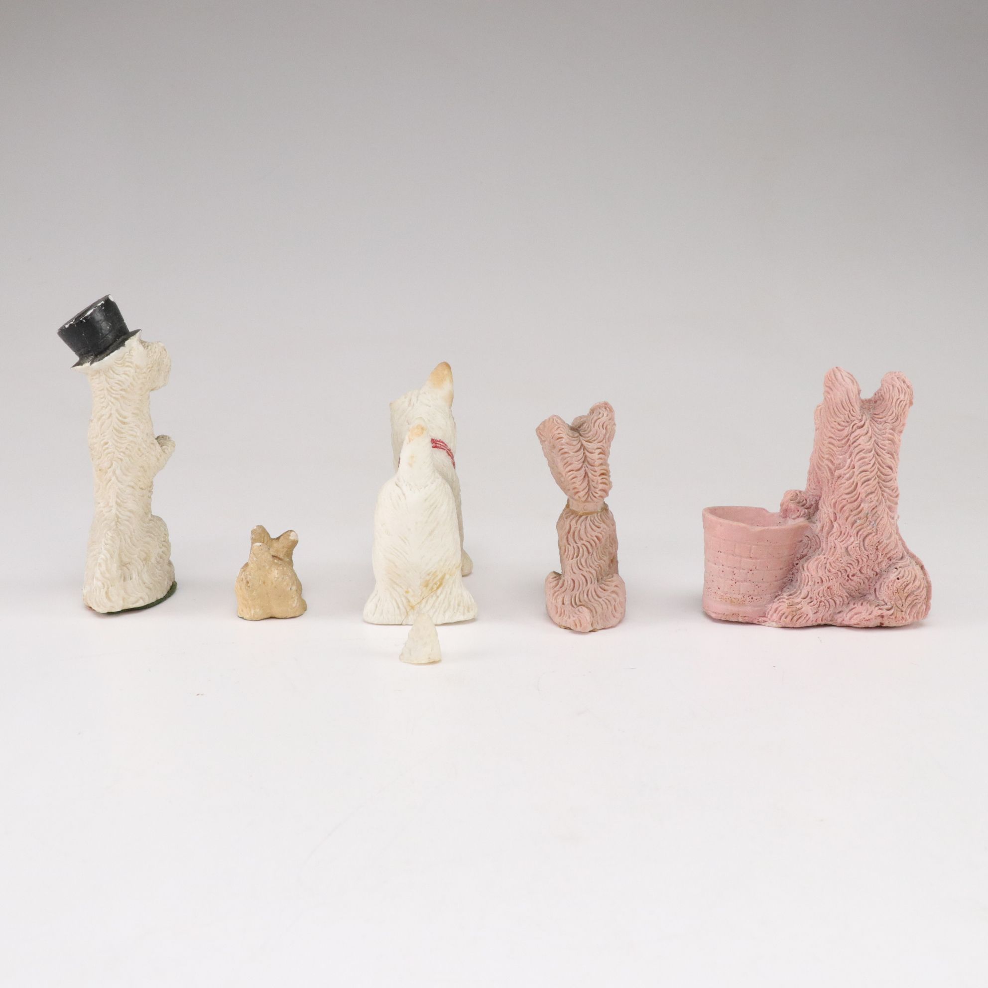 Ceramic & Carved Stone Westie and Terrier Figurines