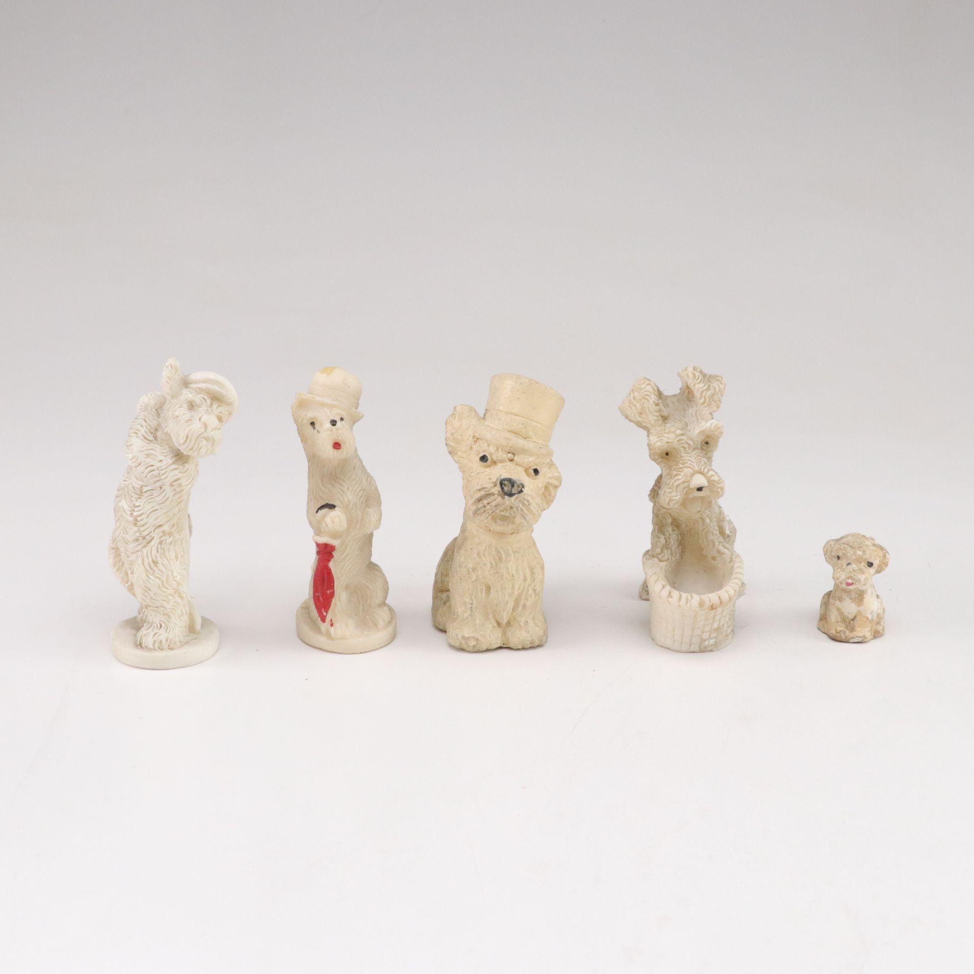 Ceramic & Carved Stone Westie and Terrier Figurines