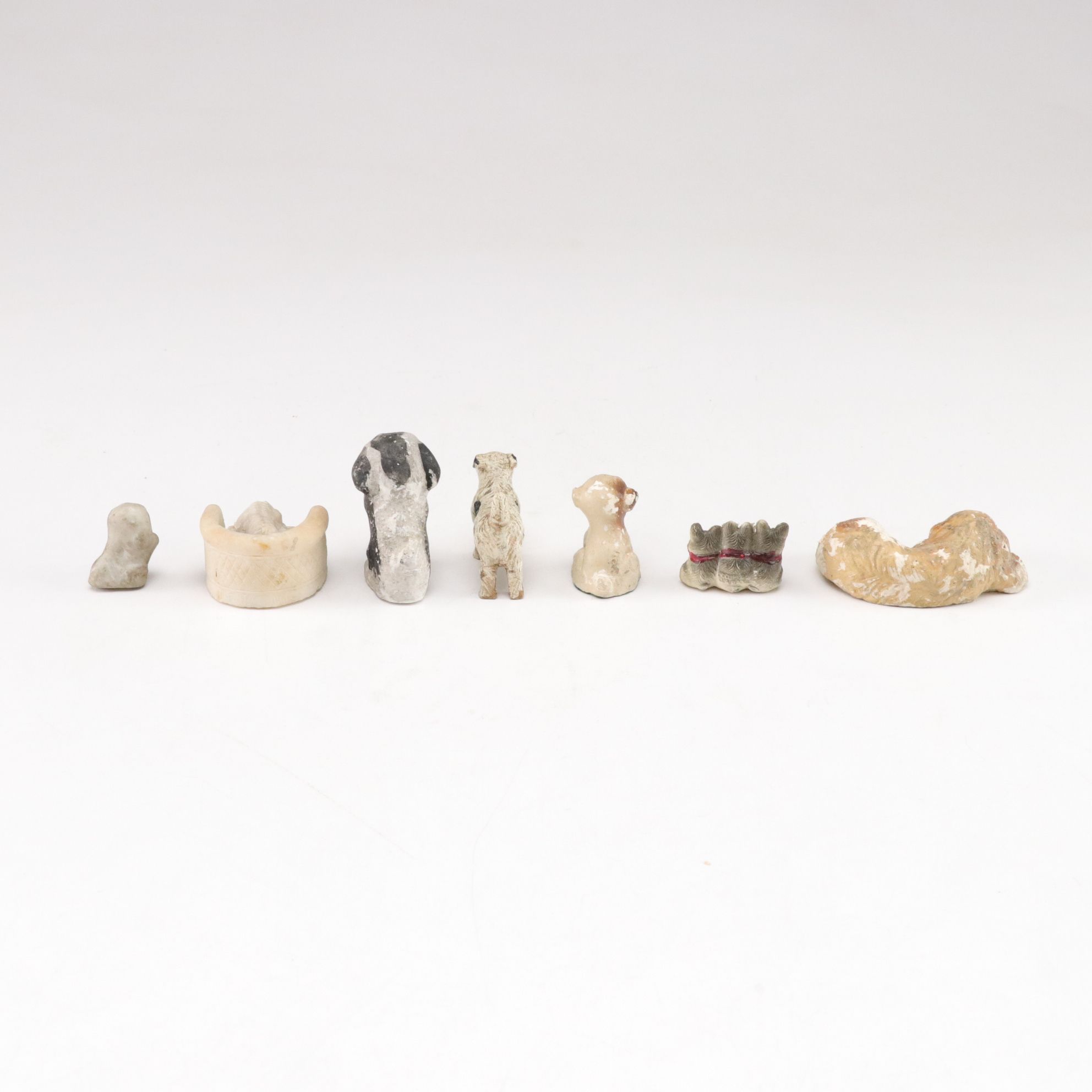 Ceramic & Carved Stone Westie and Terrier Figurines